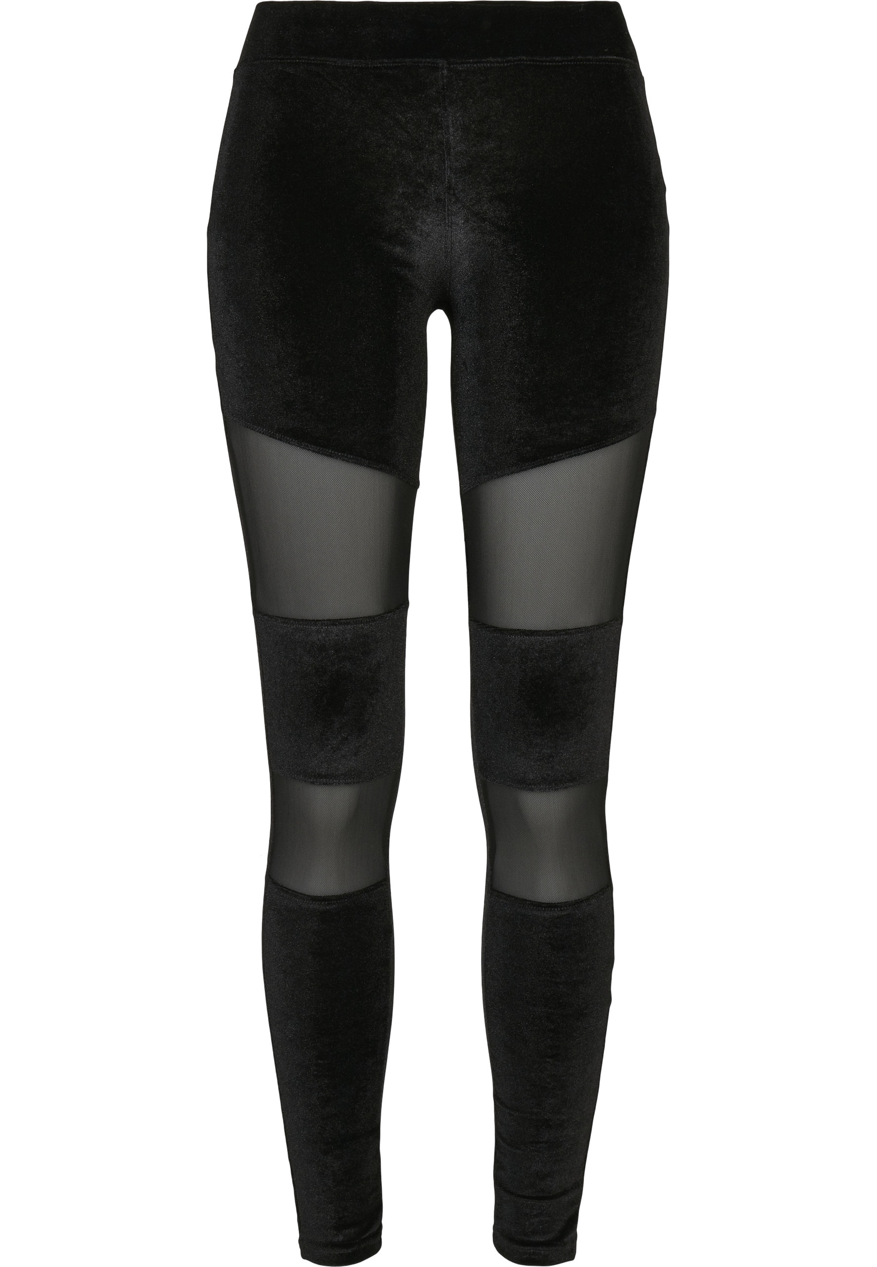URBAN CLASSICS Leggings "Urban Classics Damen Ladies Velvet Tech Mesh Leggi günstig online kaufen