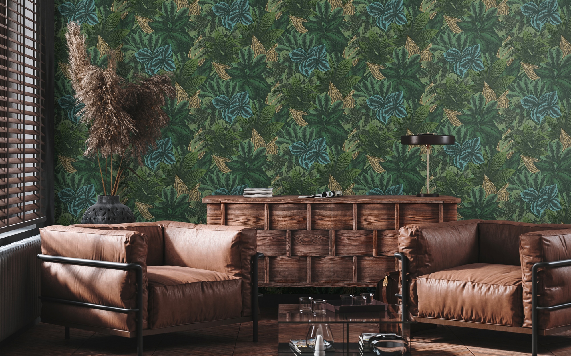 living walls Vliestapete »Metropolitan Stories. Travel Styles. Tapete Dschungel«, matt-gemustert-neutral, Dschungel-Fapete Floral Tapeten Wohnzimmer Schlafzimmer Küche Design