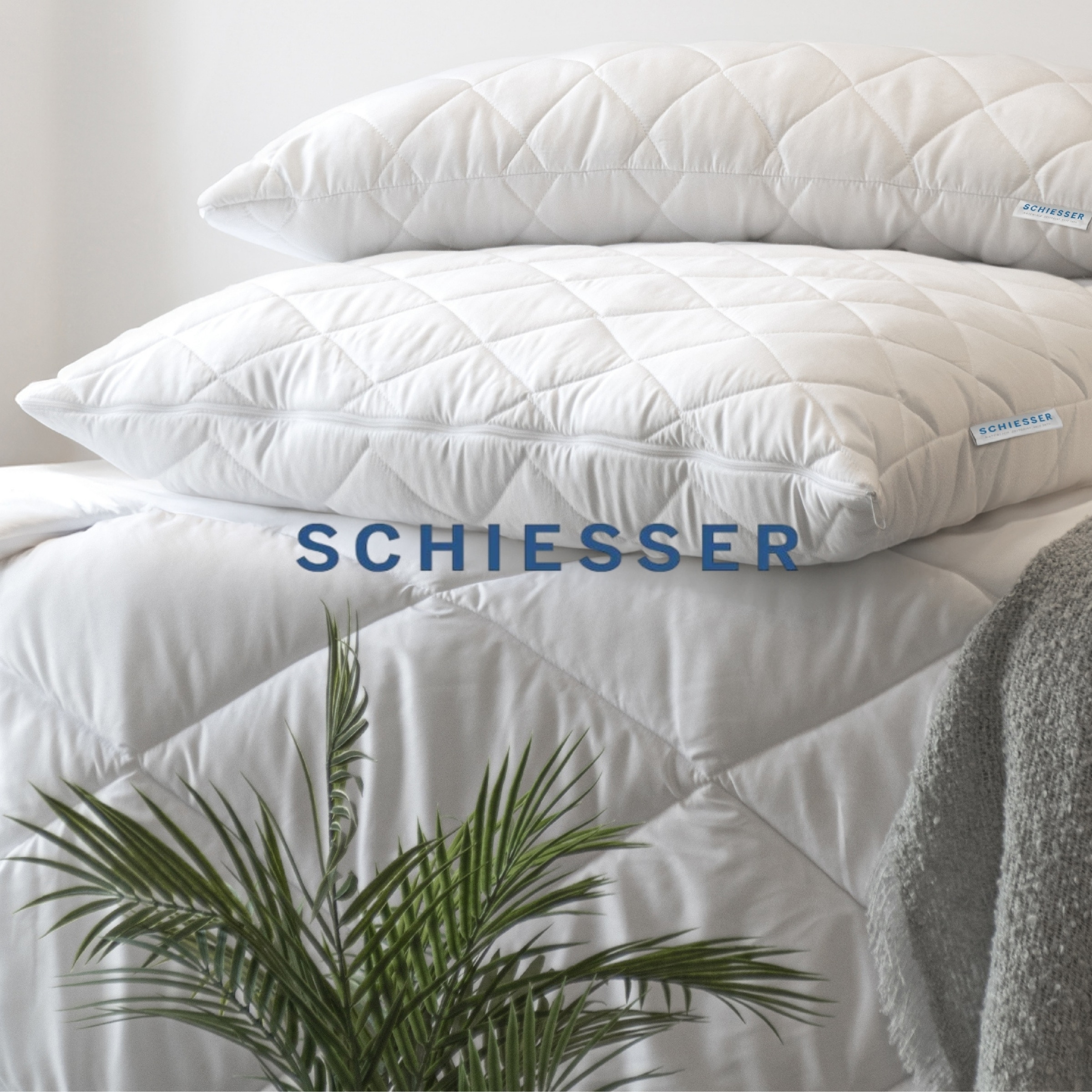 Schiesser 4-Jahreszeitenbett »Lykke - 2 zusammenknöpfbare Steppdecken für Sommer und Winter« 4-Jahreszeiten 1 Stk. tlg. STANDARD 100 by OEKO-TEX® zertifiziert