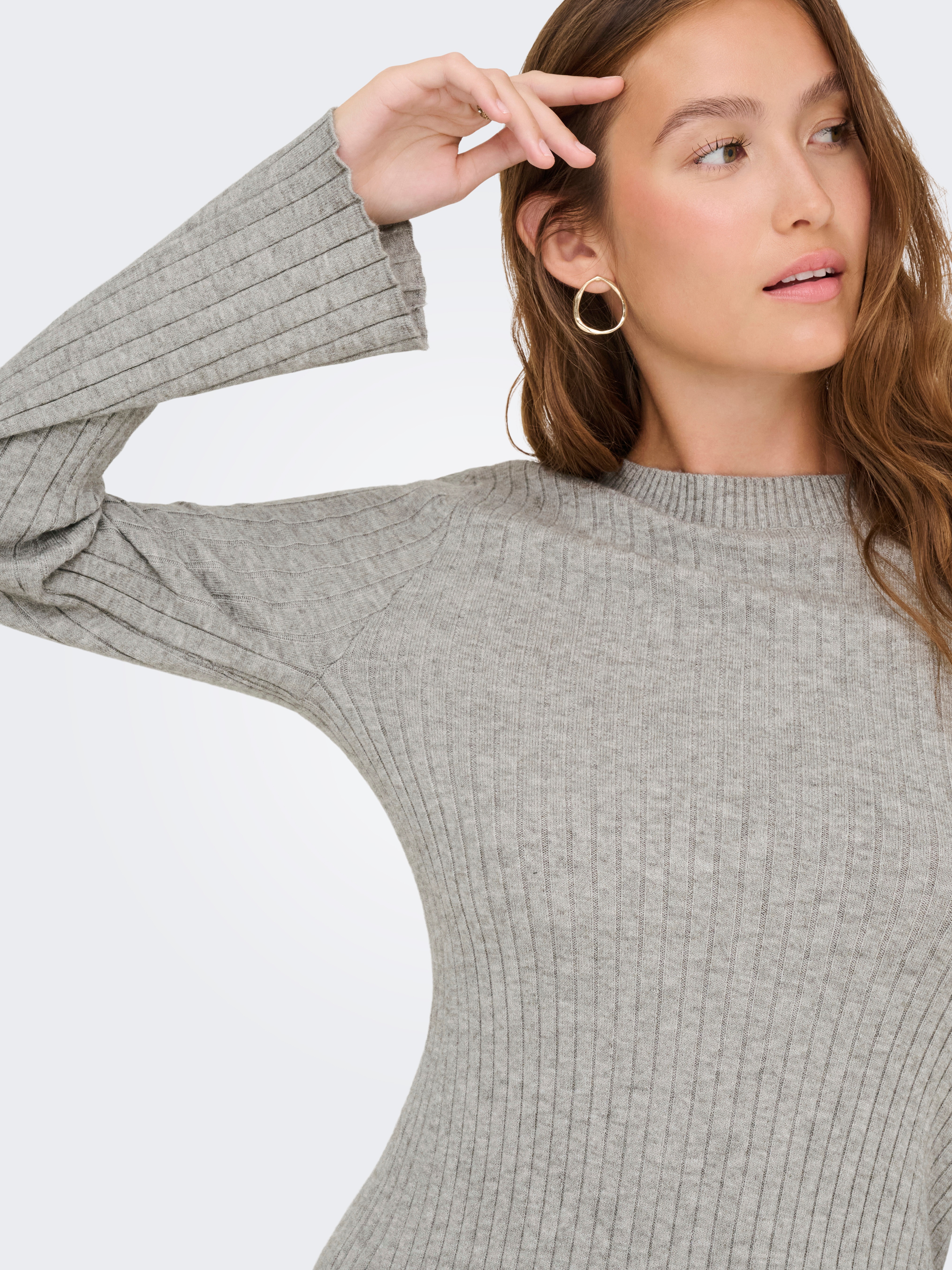 Thumbnail - ONLY Minikleid "ONLMICHELLA LS O-NECK DRESS KNT" Sommerkleid