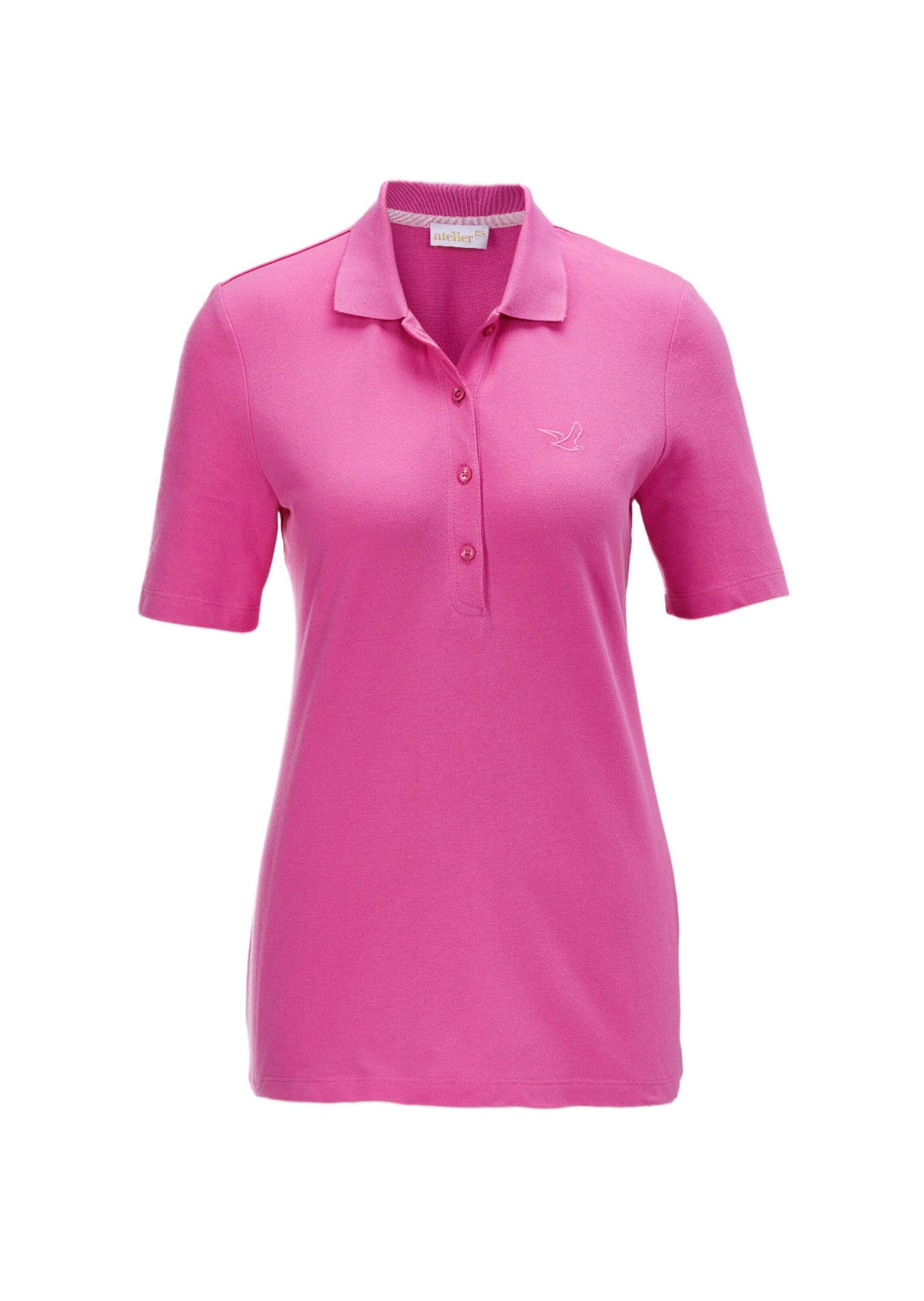 GOLDNER Poloshirt "Kurzgröße Poloshirt in hochwertiger Pikee-Qualität" Ohne