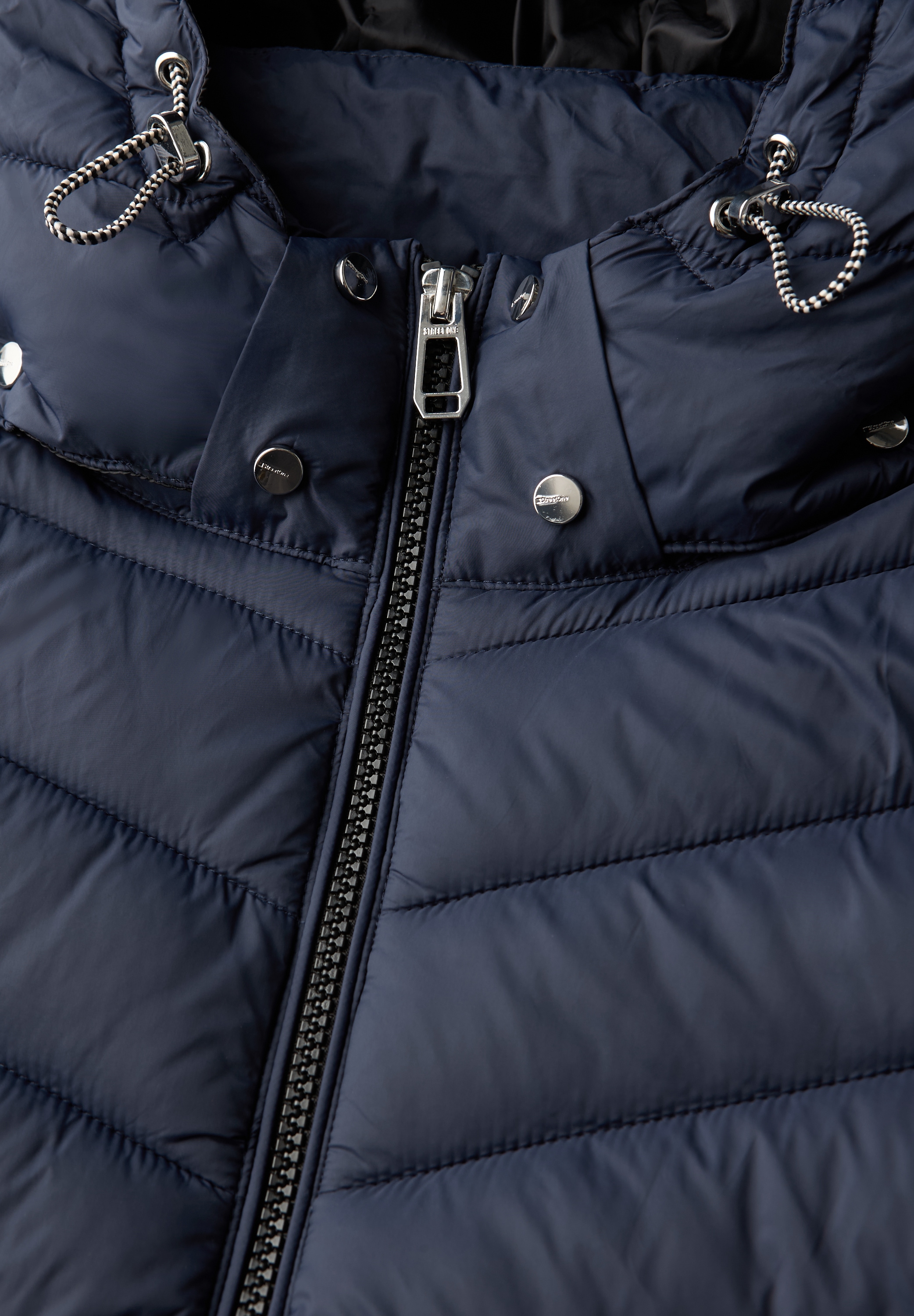 STREET ONE Steppjacke mit Kapuze mit Kapuze mit Gummizug