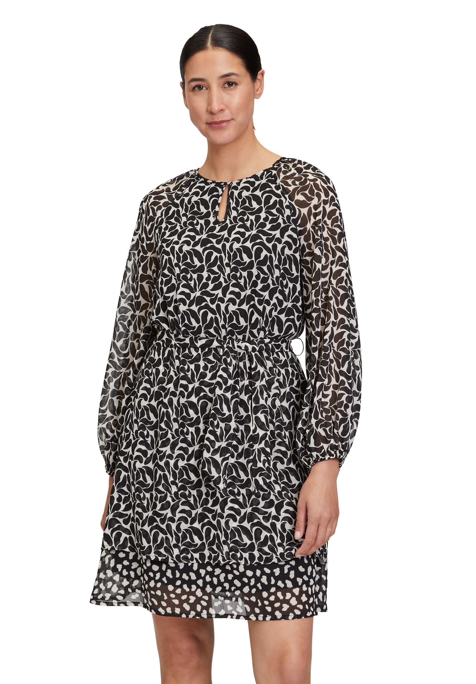 Cartoon Chiffonkleid "Damen mit Muster" Ohne Tasche Design günstig online kaufen