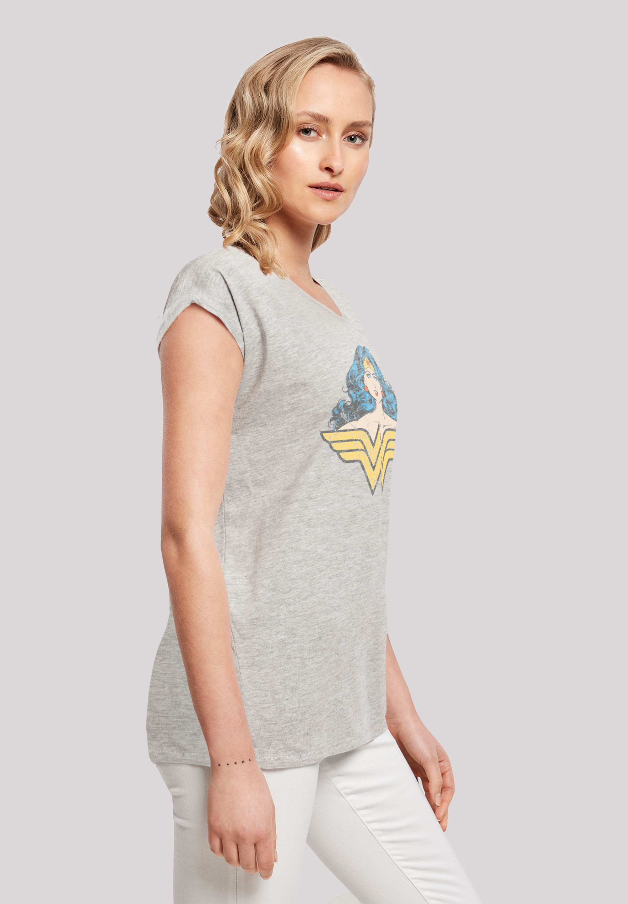 F4NT4STIC T-Shirt »DC Comics Superhelden Wonder Woman Gaze«, Print