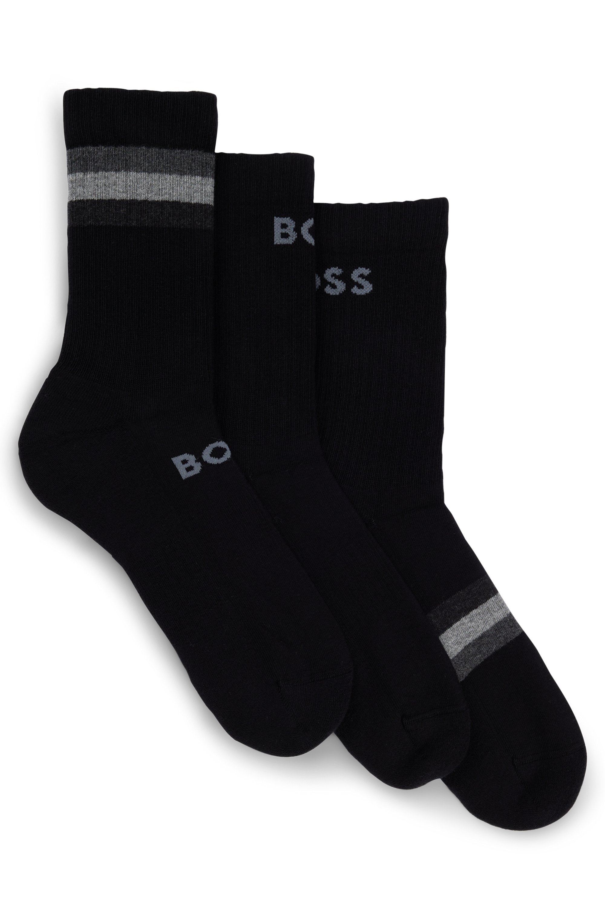 BOSS Freizeitsocken, mit Streifen und/ oder BOSS Logoschriftzug günstig online kaufen