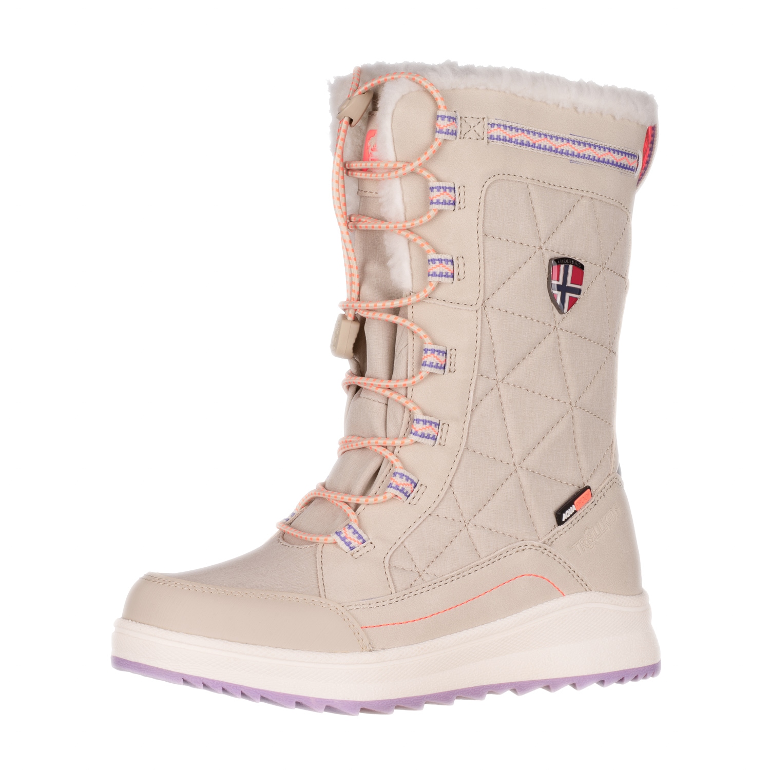 TROLLKIDS Winterstiefel "GIRLS ARENDAL WINTER BOOTS PRO" wasserdicht, mit profiliertem Gummi-Laufsohlenmaterial, für Kinder