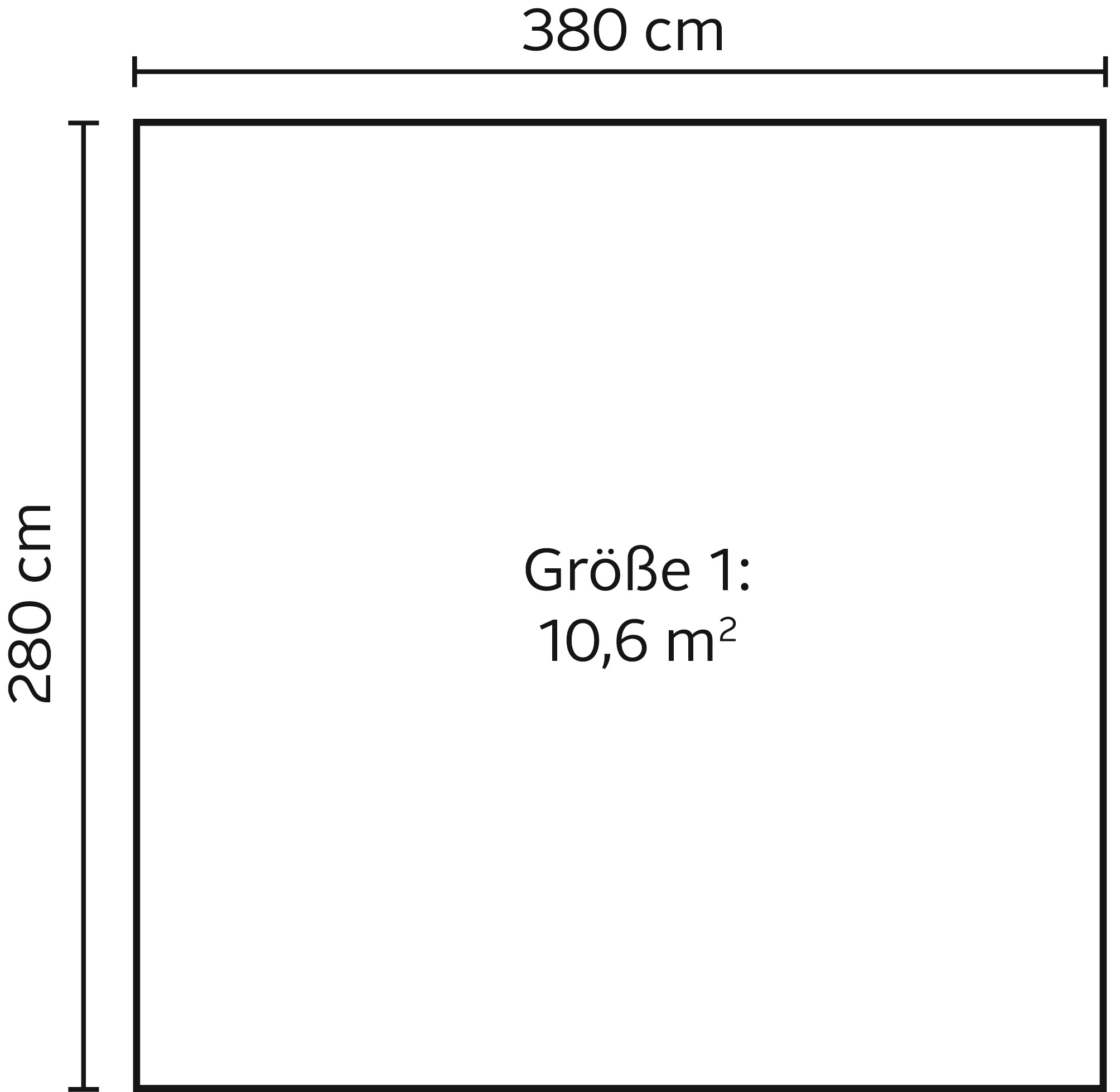 KONIFERA Gartenhaus »Nienstedten 1«, Inklusive Fußboden