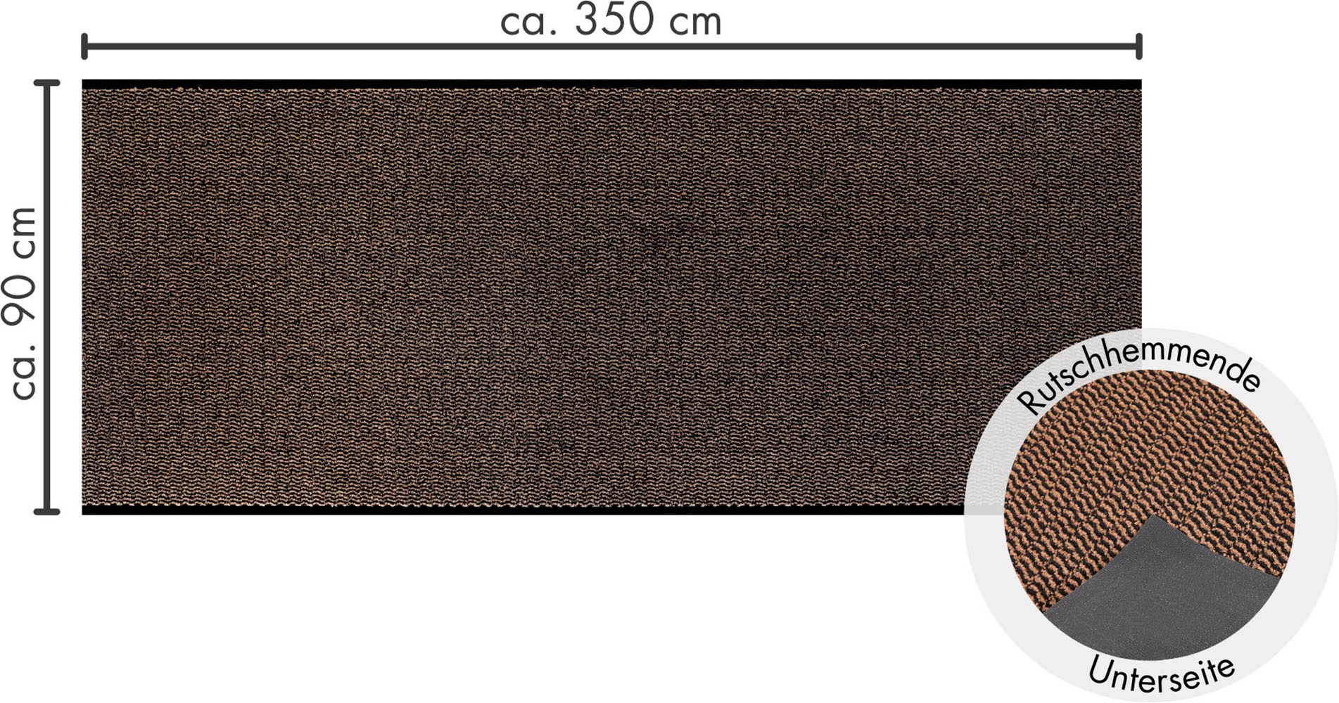 Andiamo Fußmatte »Easy, Made in Netherlands«, rechteckig, 5 mm Höhe, Schmutzfangmatte, rutschhemmend, Innen- und überdachten Außenbereich