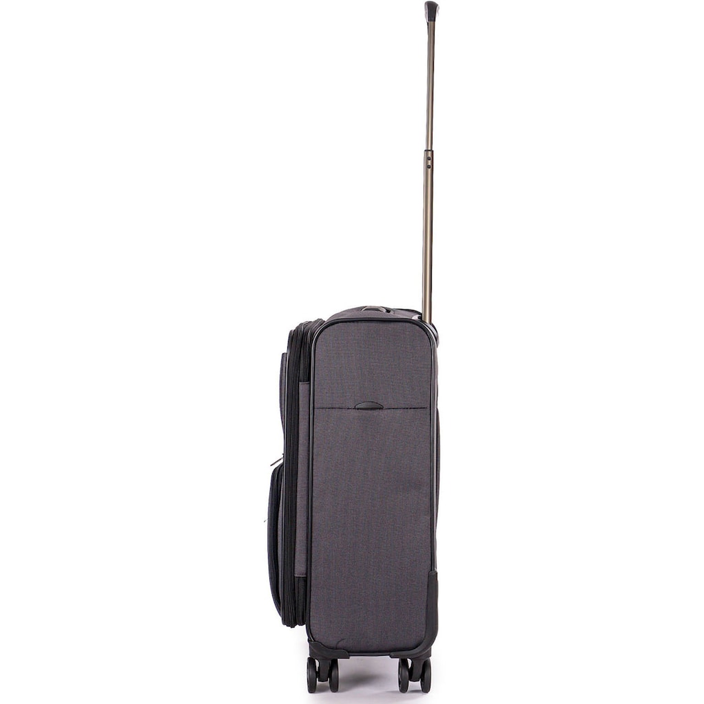 Stratic Weichgepäck-Trolley »Bendigo Light + S, black«, 4 Rollen