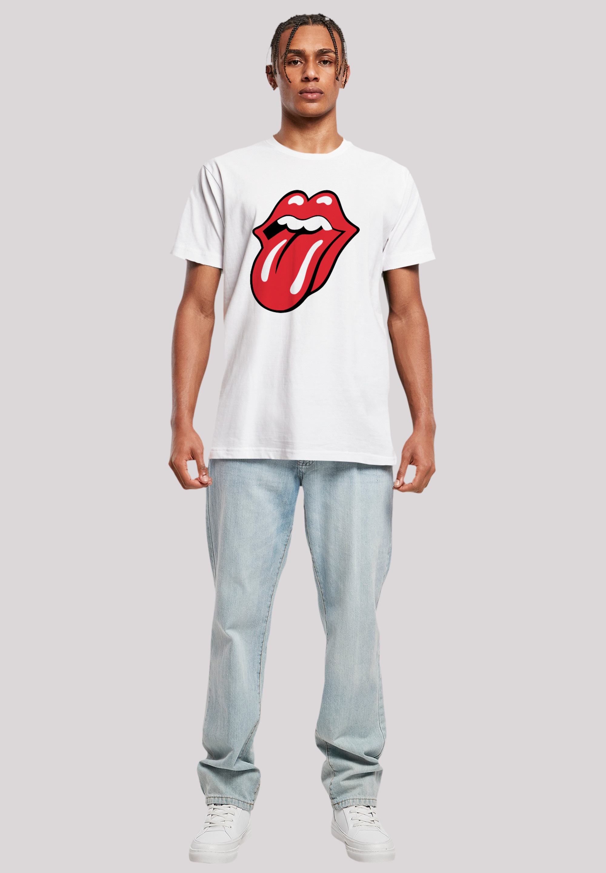 F4NT4STIC T-Shirt »The Rolling Stones Rote Zunge«, Print