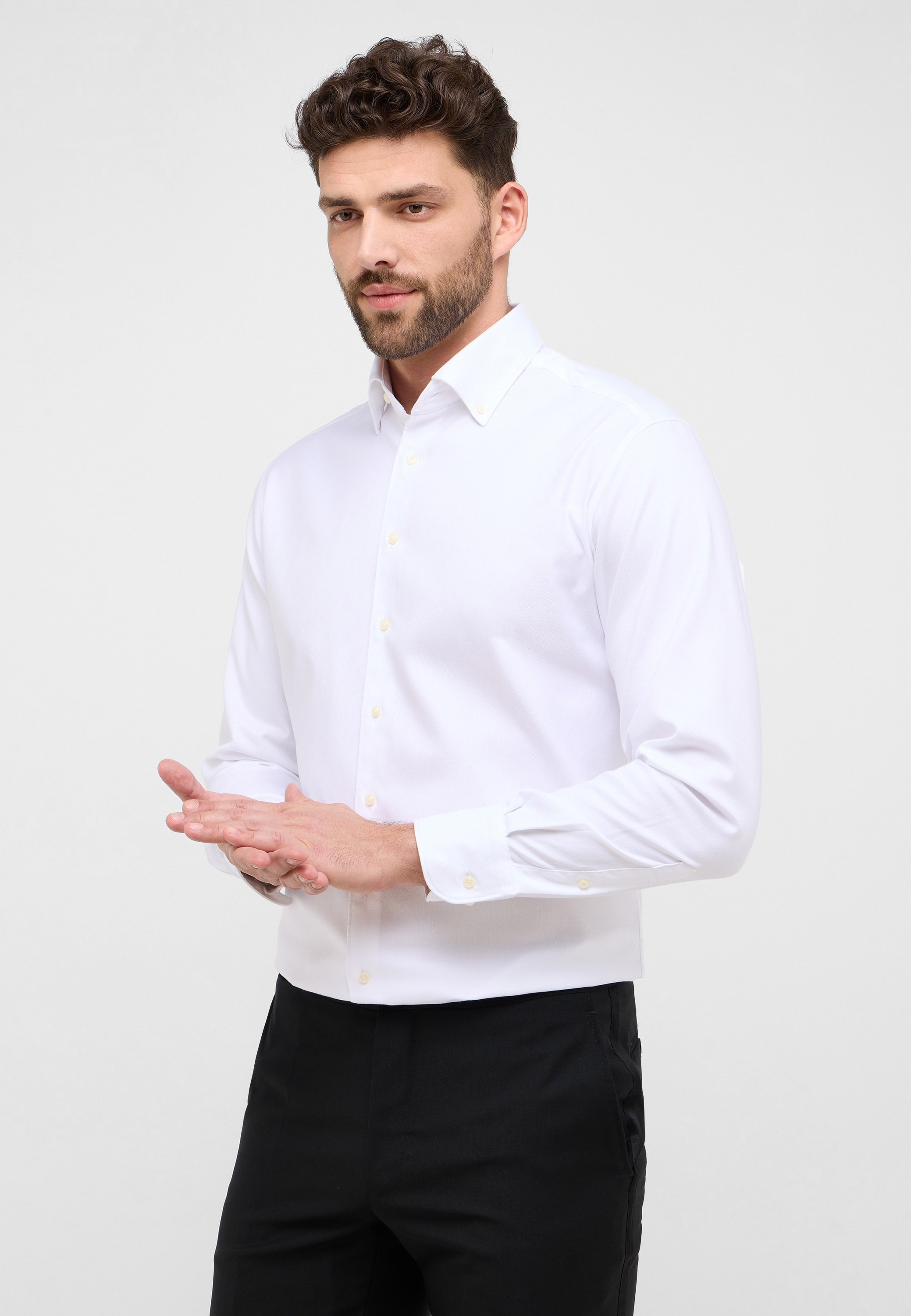 Eterna Langarmhemd "MODERN FIT", EASY IRON (bügelleicht) günstig online kaufen