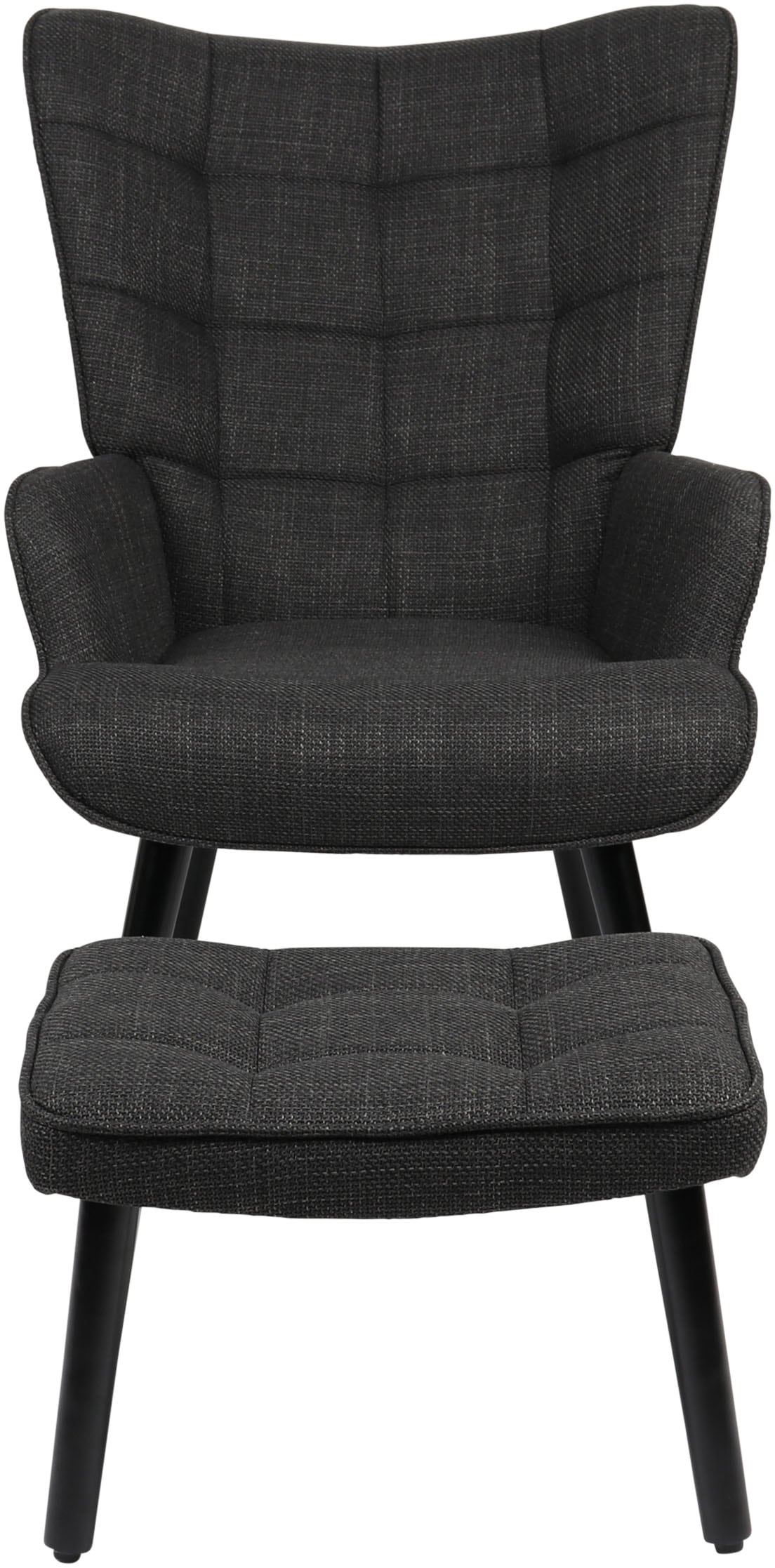 HELA Loungesessel "PAROS" Set, Sessel mit Hocker, 2 Stk. tlg. Sessel mit Ho günstig online kaufen