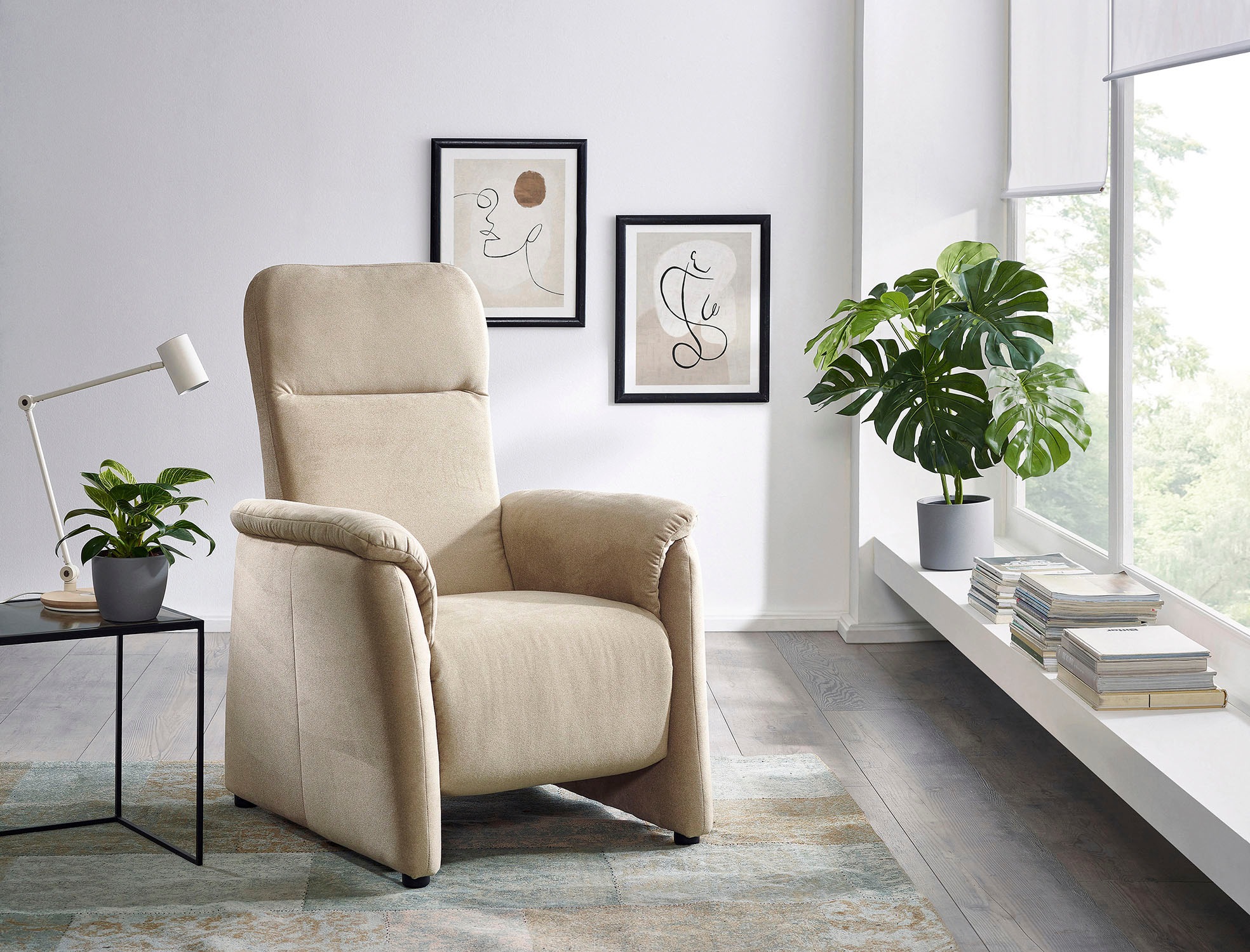 CALIZZA INTERIORS Relaxsessel "Topas", inklusiver stufenloser Kopfteilverst günstig online kaufen