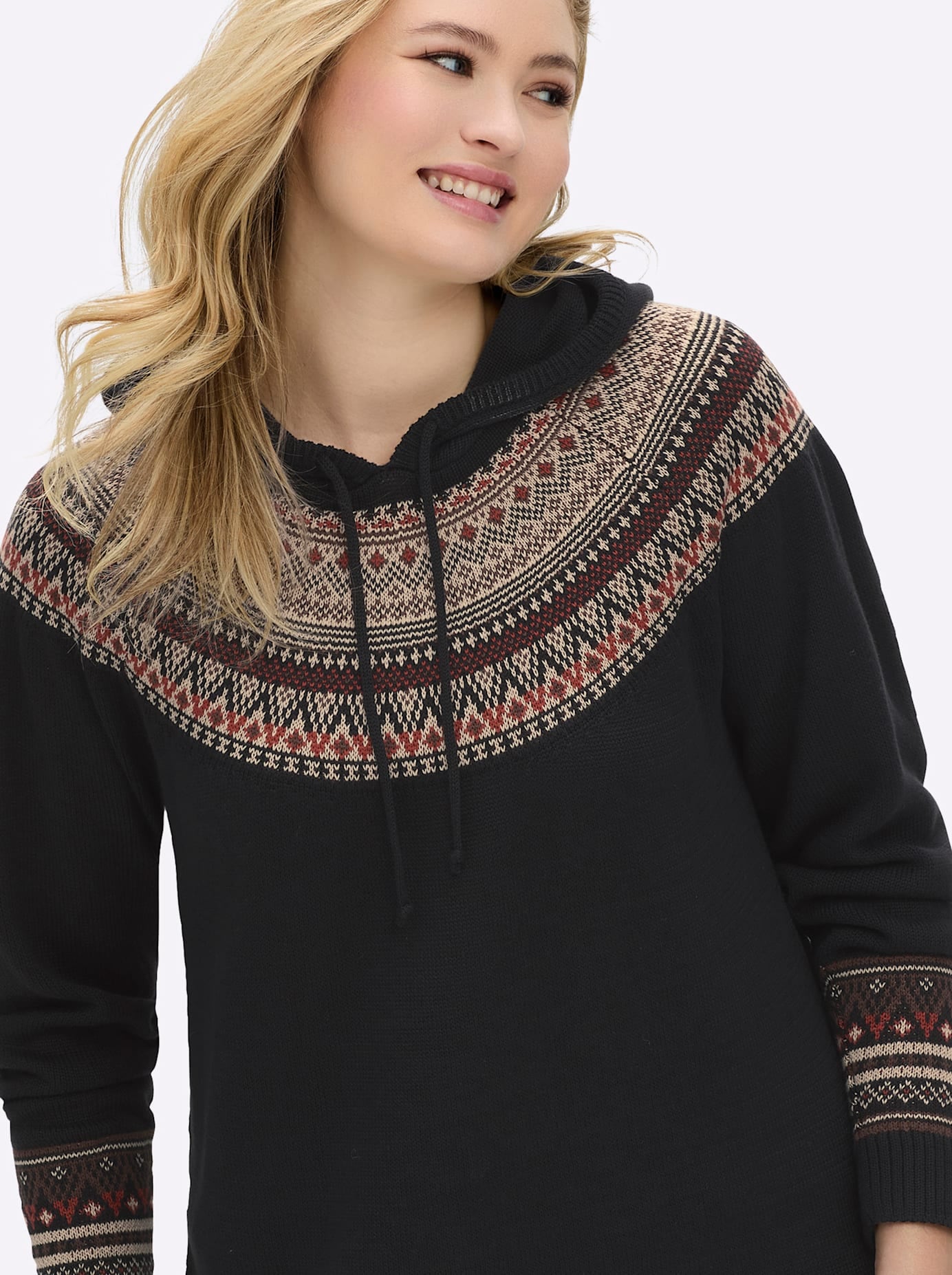 Sheego Kapuzenpullover »Kapuzen-Pullover«
