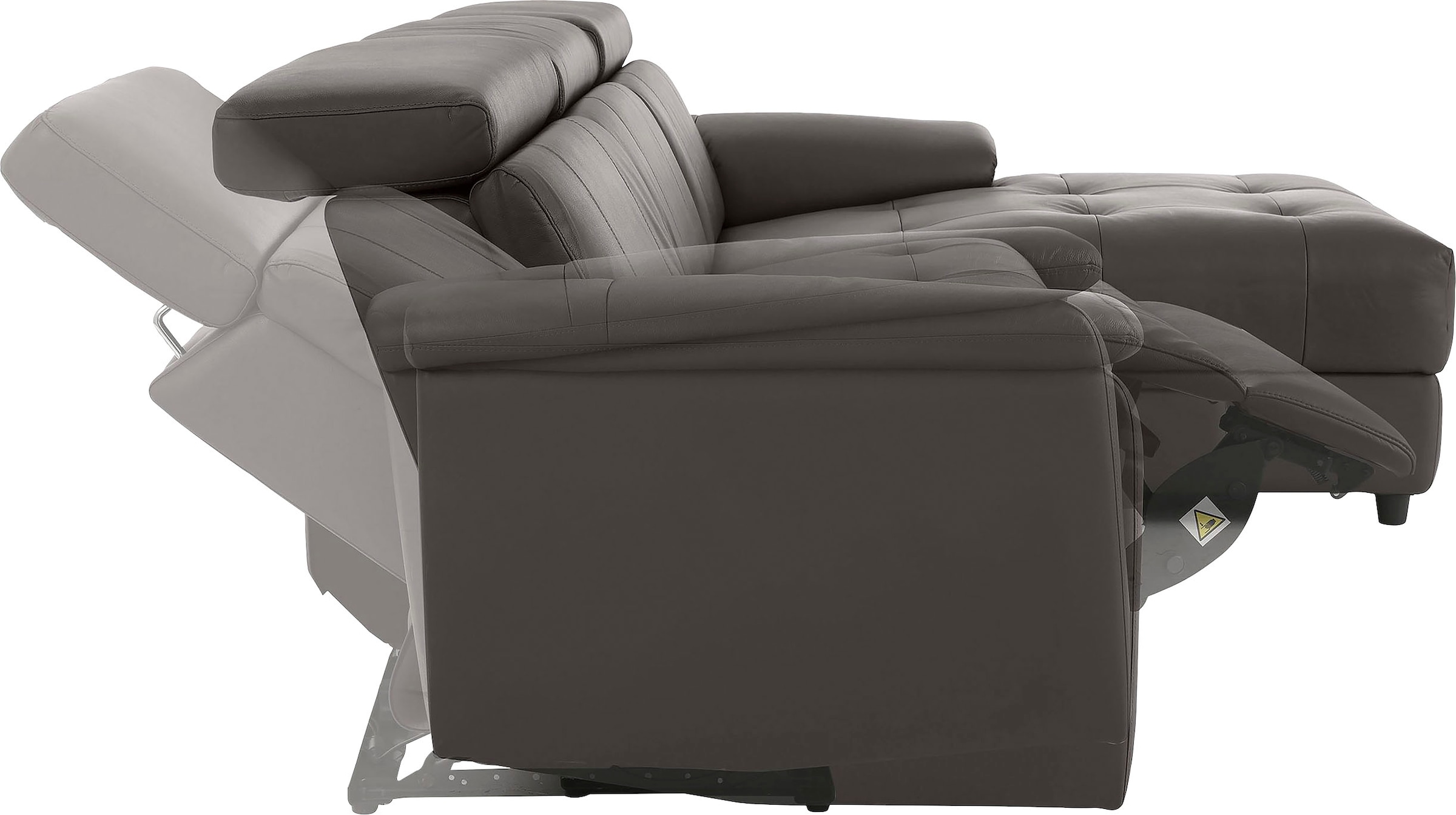 Home affaire Ecksofa »Binado, L-Form,« mit manueller oder elektrischer Relaxfunktion mit USB-Anschluss