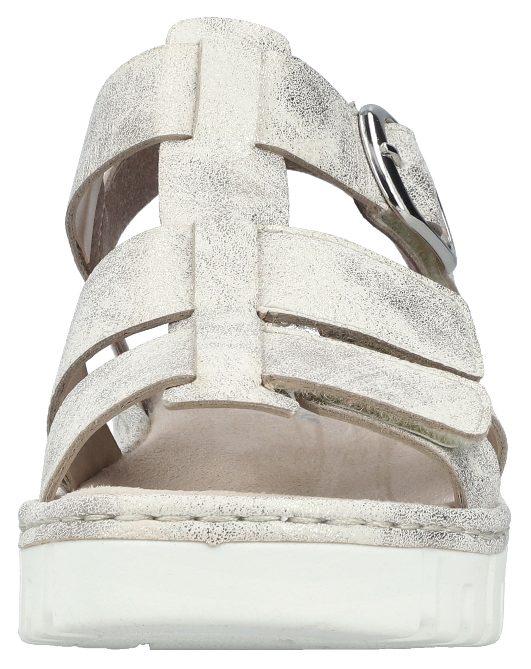 Rieker Plateausandale, Riemchensandale, Sommerschuh, Sandalette mit Klettriemchen