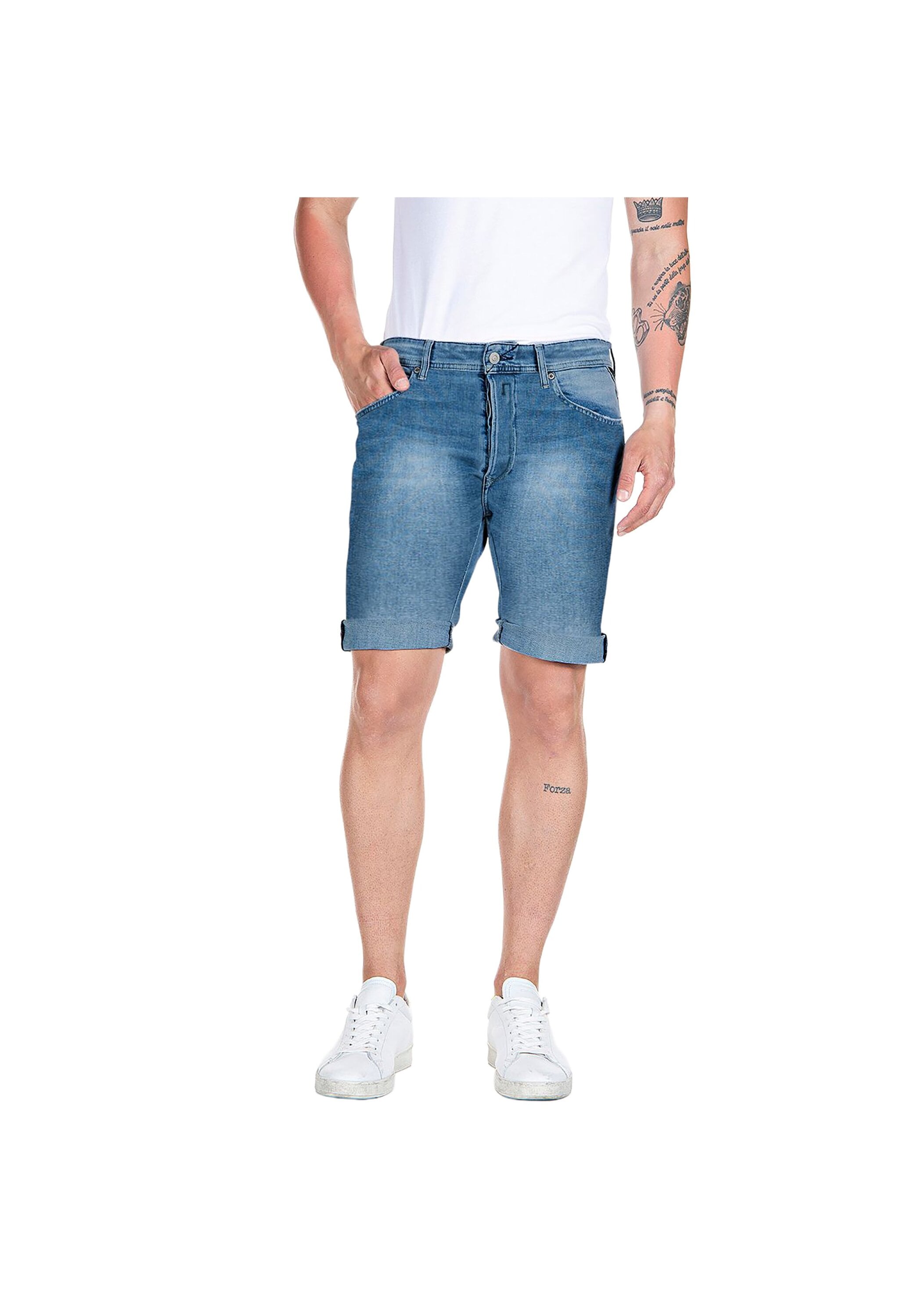Replay Bermudas »Bermuda-Shorts POWER Stretch Denim 1er Pack«