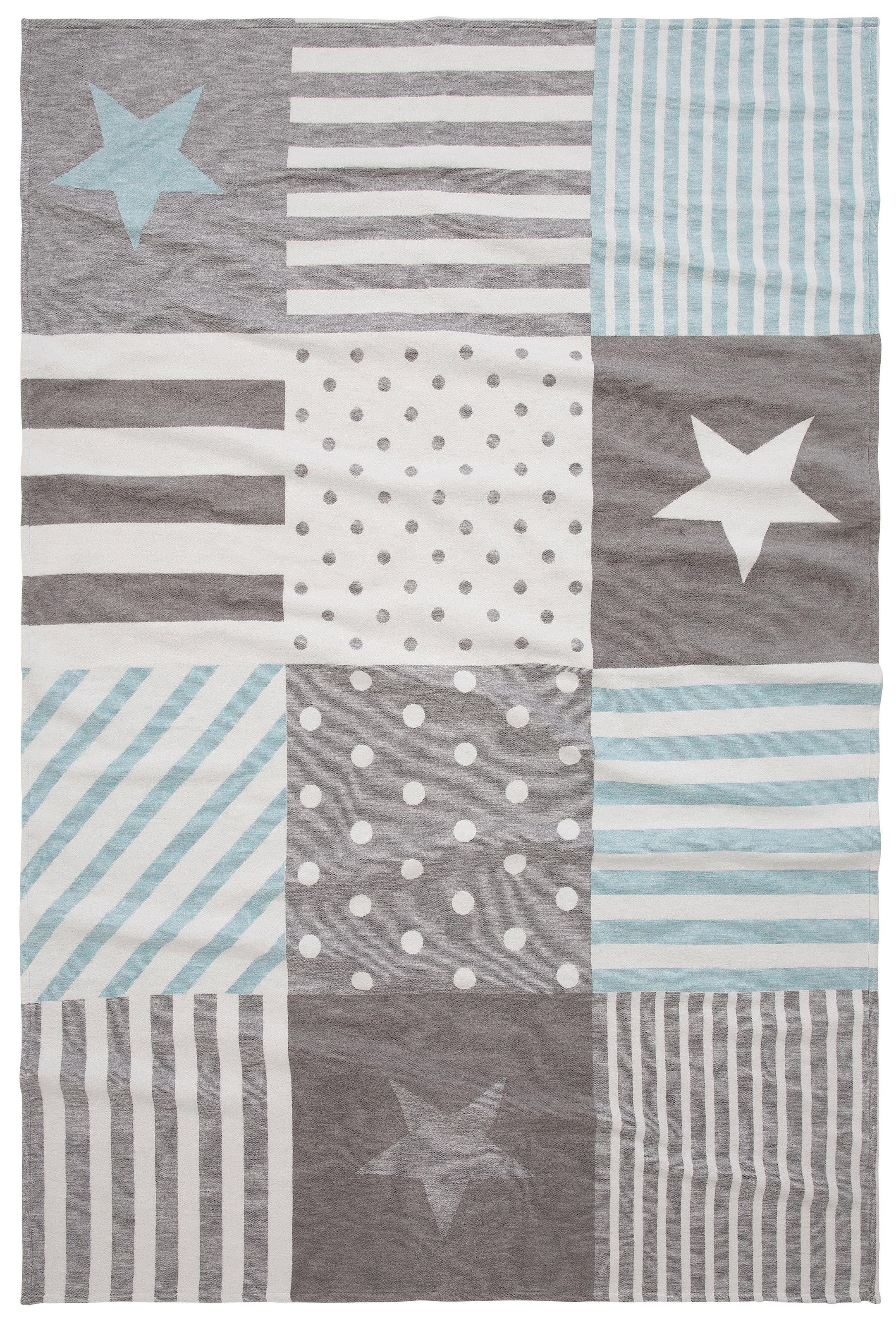 OTTO home Kinderdecke "Stern" aus Bio-Baumwolle, Kuscheldecke günstig online kaufen