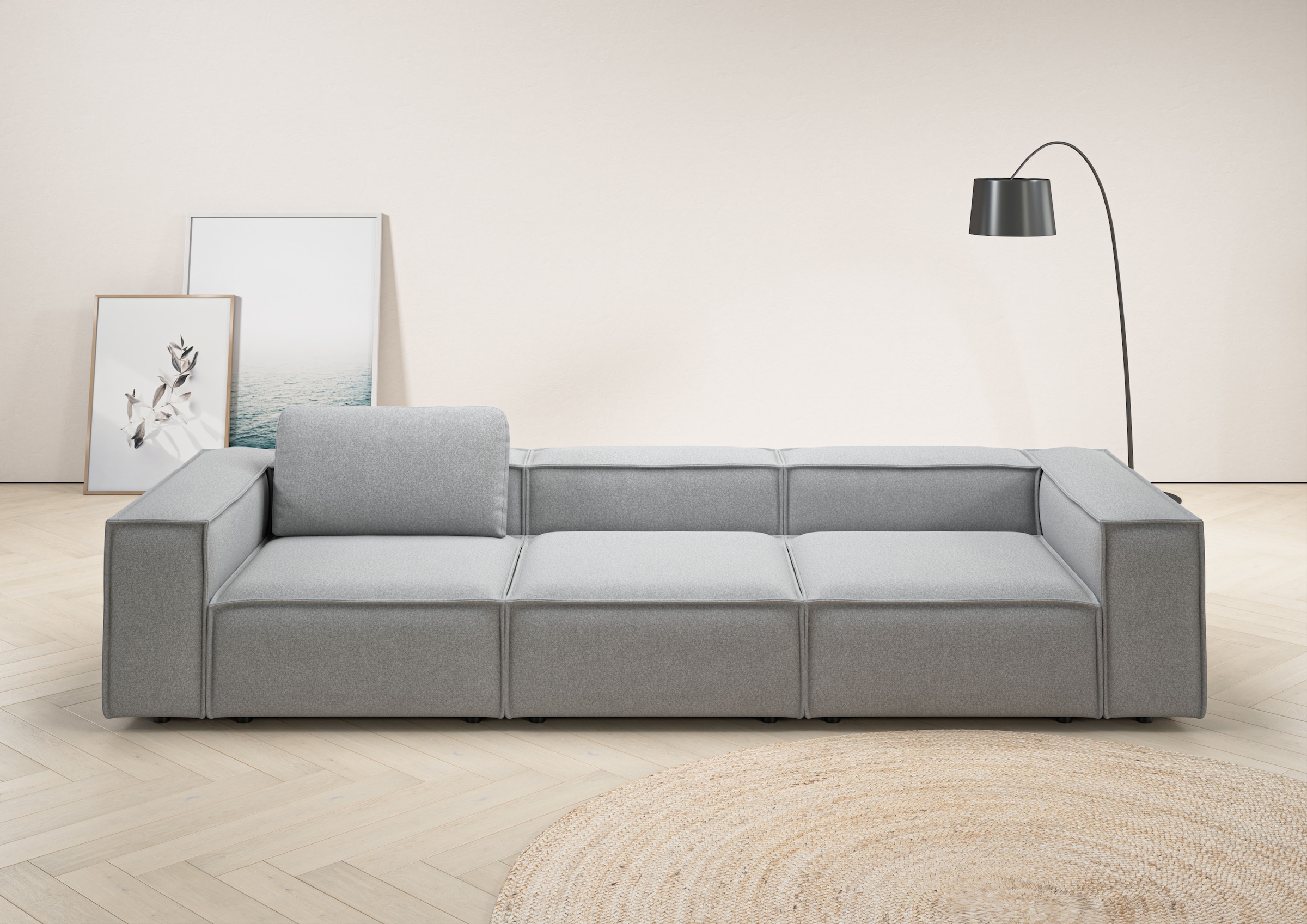 Home affaire 3,5-Sitzer "Watertown, modernes Big-Sofa XXL, 336 cm Breite, a günstig online kaufen