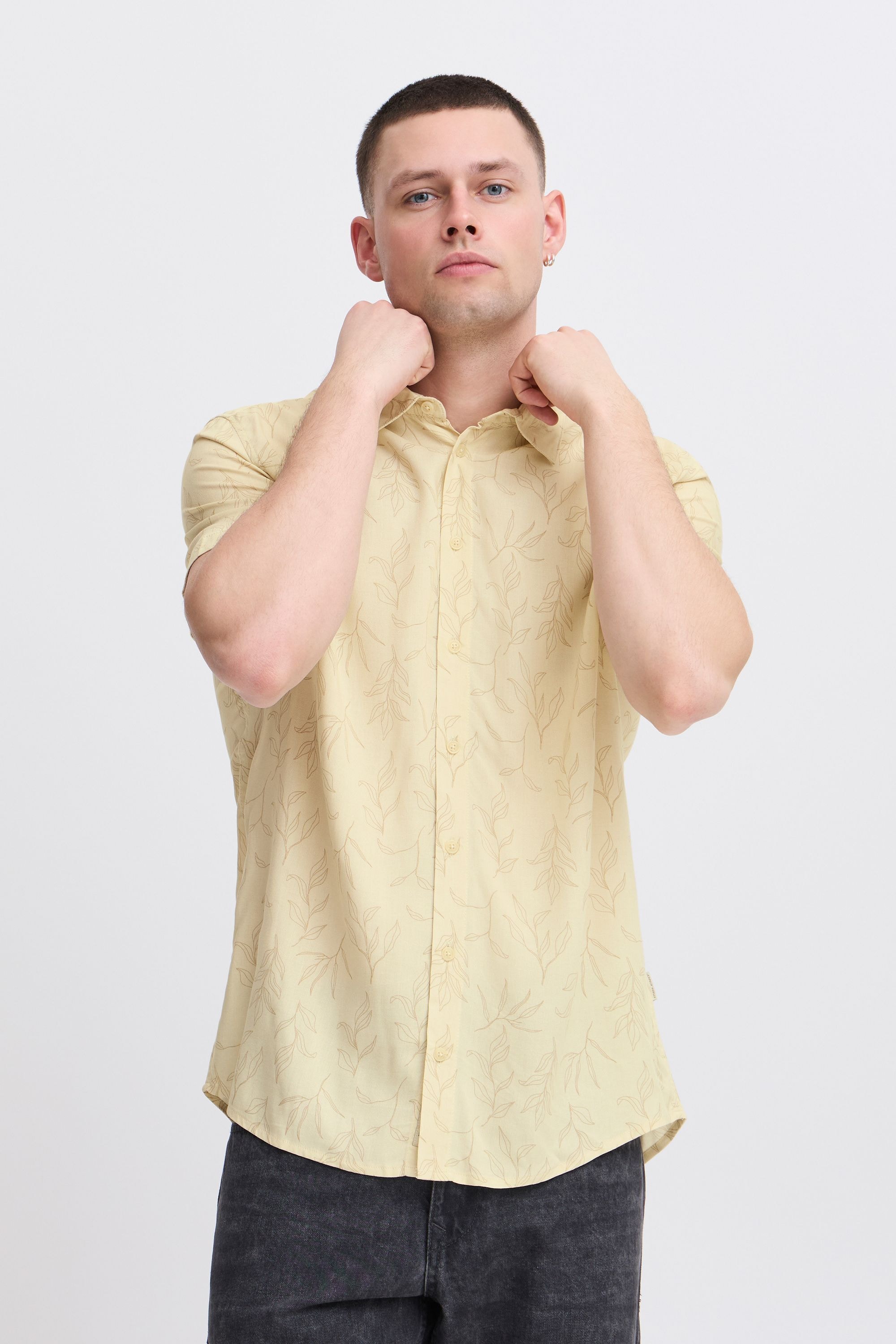 Blend Kurzarmhemd "BHACE Shirt", Lässiges Kurzarmhemd mit Print günstig online kaufen