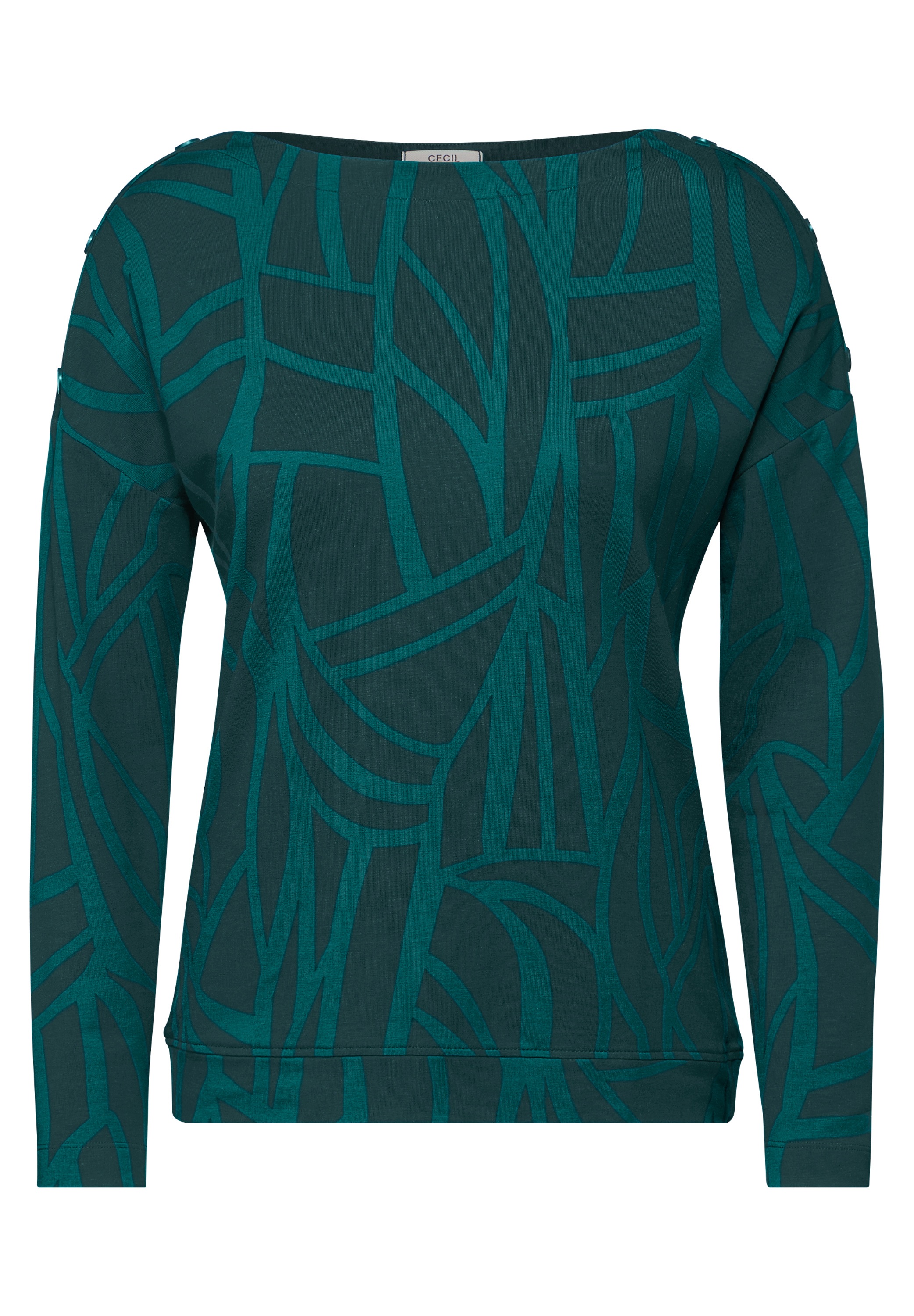 Cecil Langarmshirt, mit grafischem Muster