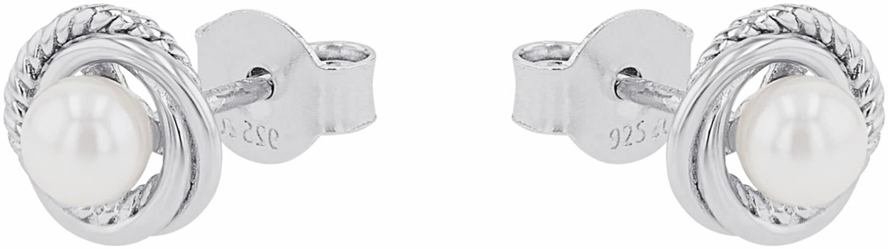 Amor Paar Ohrstecker »Knoten-Optik, 2038058«, mit Muschelkernperle