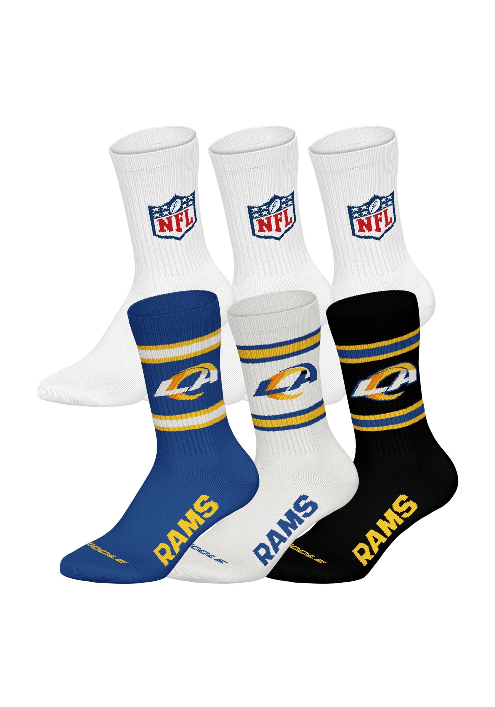 NFL Kurzsocken "Socken NFL 6Pack Crew Socks 6er Pack"