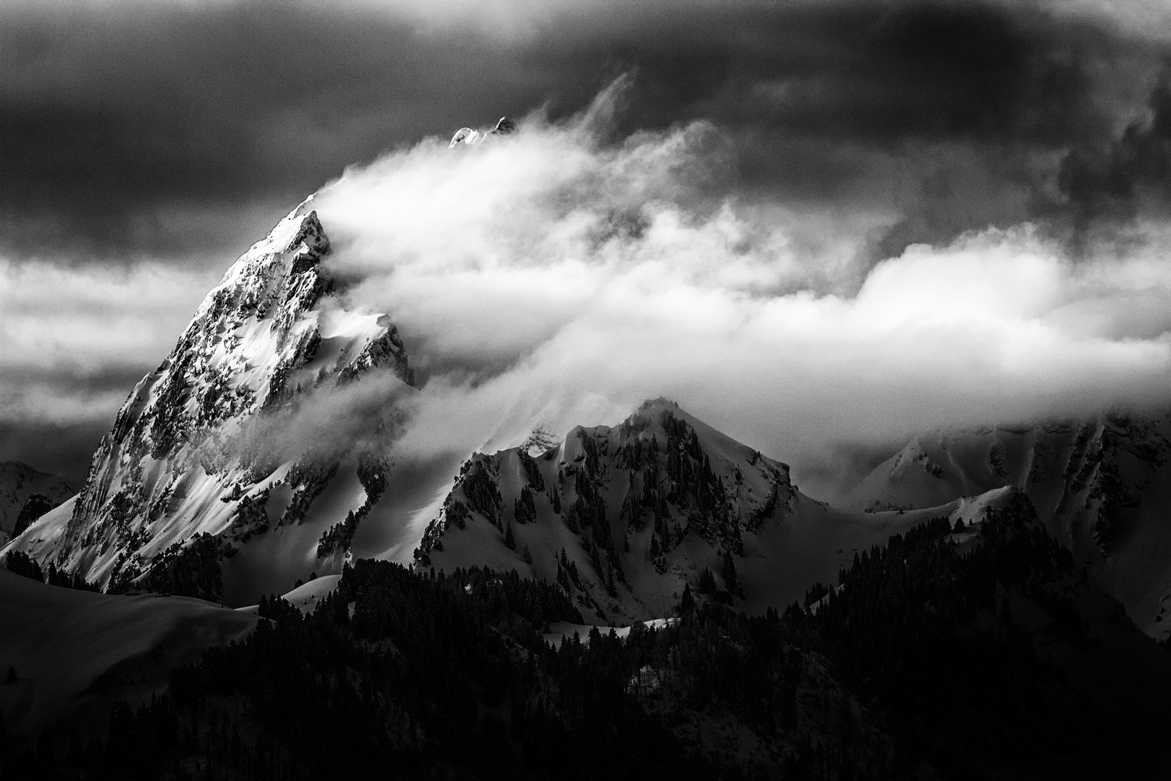 Papermoon Fototapete "Photo-Art SEBASTIEN CHEMINADE, FELSEN UND WIND"