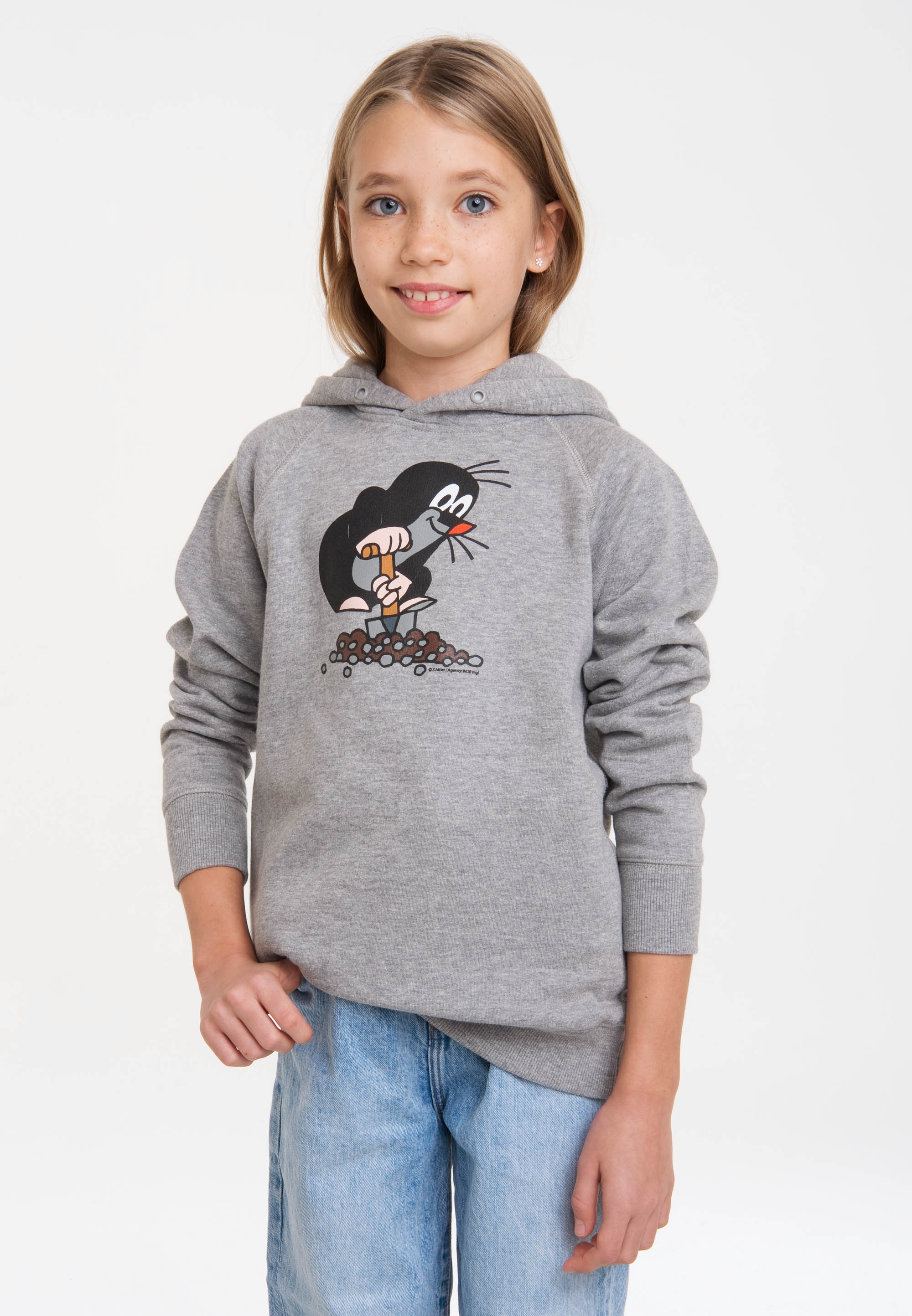 LOGOSHIRT Kapuzensweatshirt "Der kleine Maulwurf", mit Der kleine Maulwurf-Frontdruck