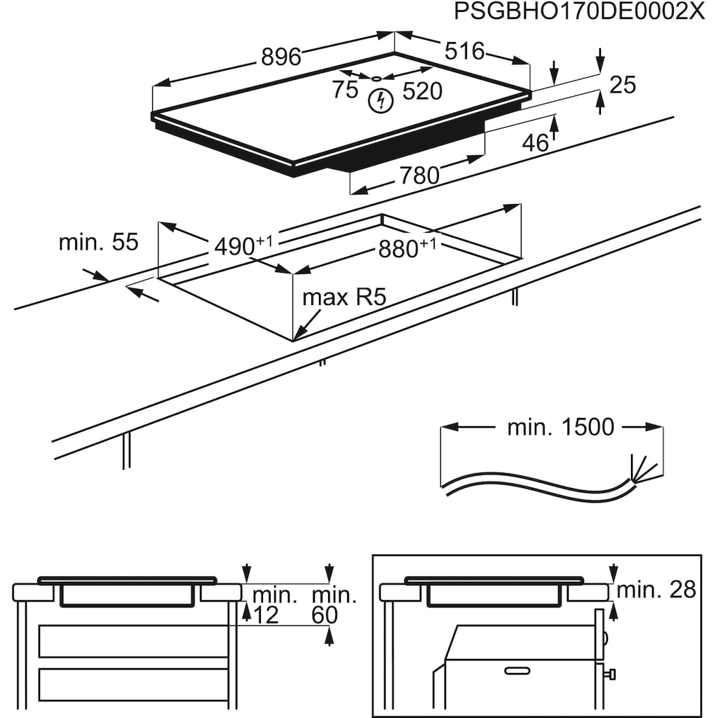 AEG Induktions-Kochfeld »IKE9545AXB«, IKE9545AXB