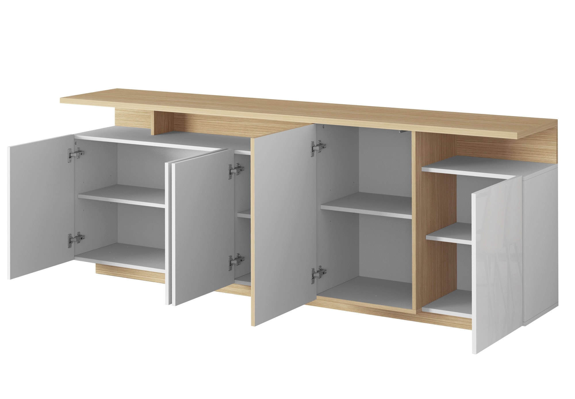 OTTO home Sideboard »Sideboard ETHOS, Kommode, Schrank, Kredenz« 1 Stk. tlg. Mit 5 Drehtüren, 8 Innenfächern und 2 Außenfächern, B.210 cm