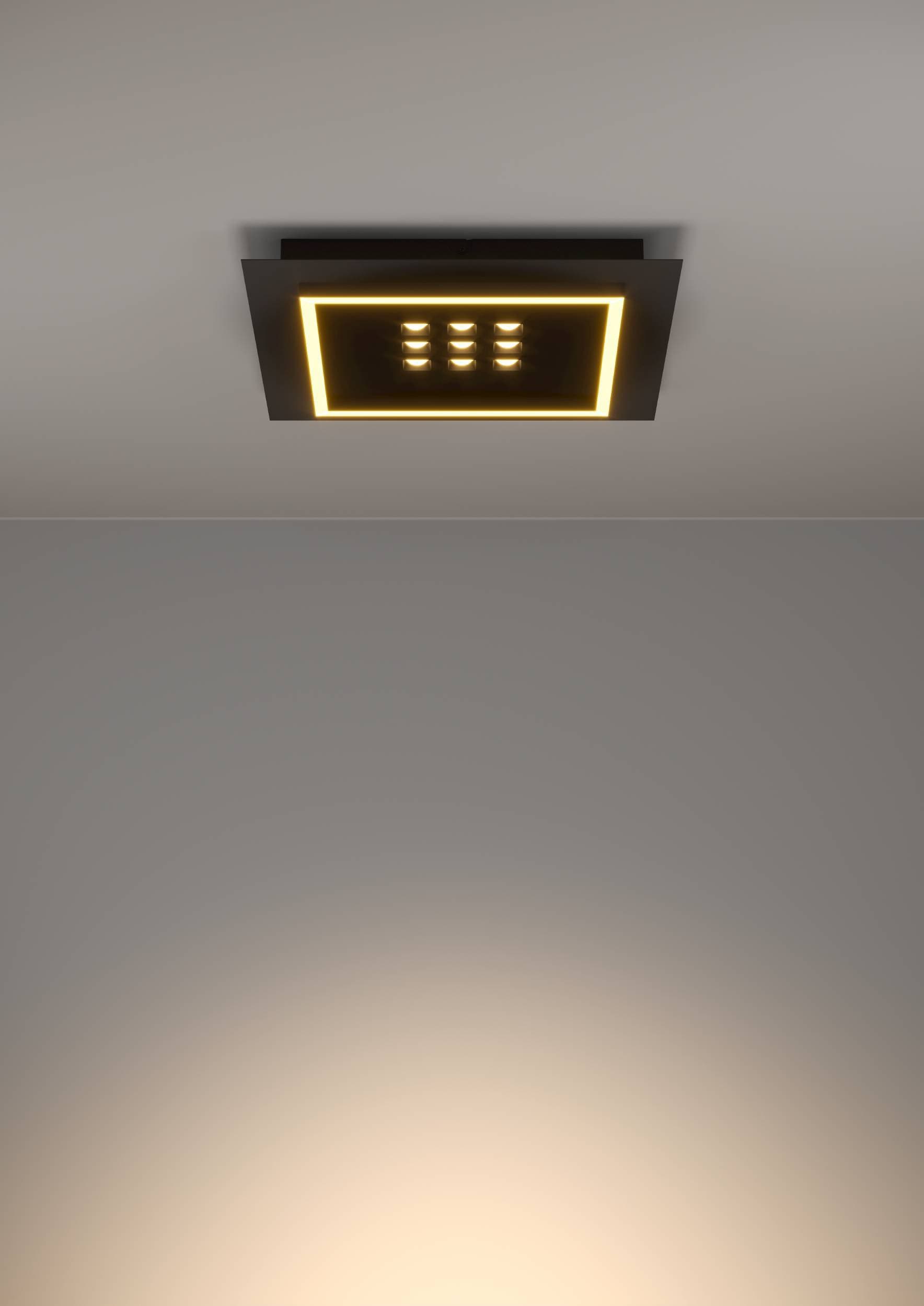 EGLO Deckenleuchte »Balazote Deckenlampe quadratisch aus Metall und Konststoff Lampe« LED-Modul 1 Stk. Kaltweiß | Neutralweiß | Warmweiß