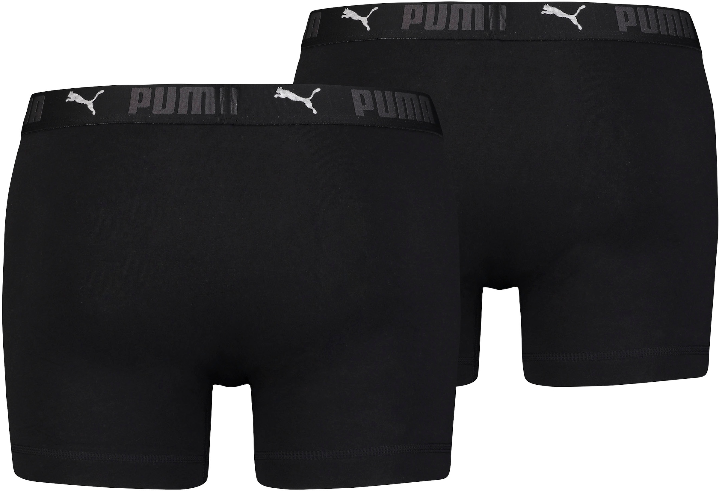PUMA 1100000002199 "PUMA MEN SPORT COTTON BOXERS 2P" Packung, mit Markenschriftzug im Bund