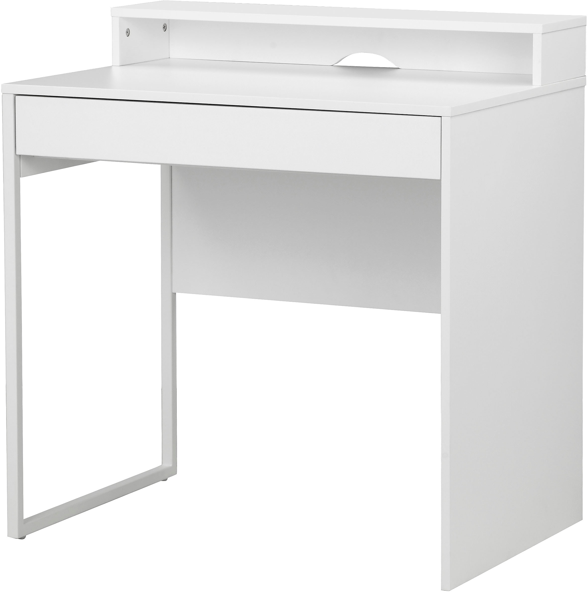 Places of Style Schreibtisch "Moid, Computertisch in modernem Design", Breite 80 cm, mit Schublade, Kabeldurchlass & Met