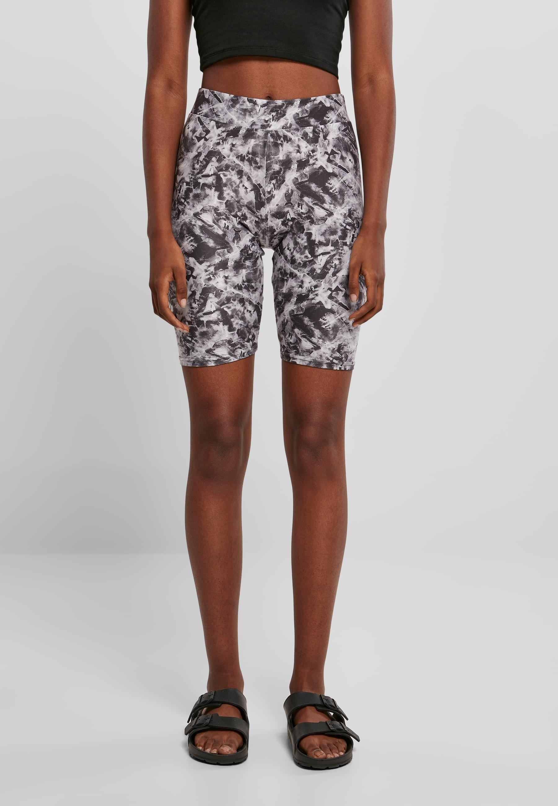 URBAN CLASSICS Radlerhose »Urban Classics Damen Ladies Soft AOP Cycle Shorts«, (1 tlg.)