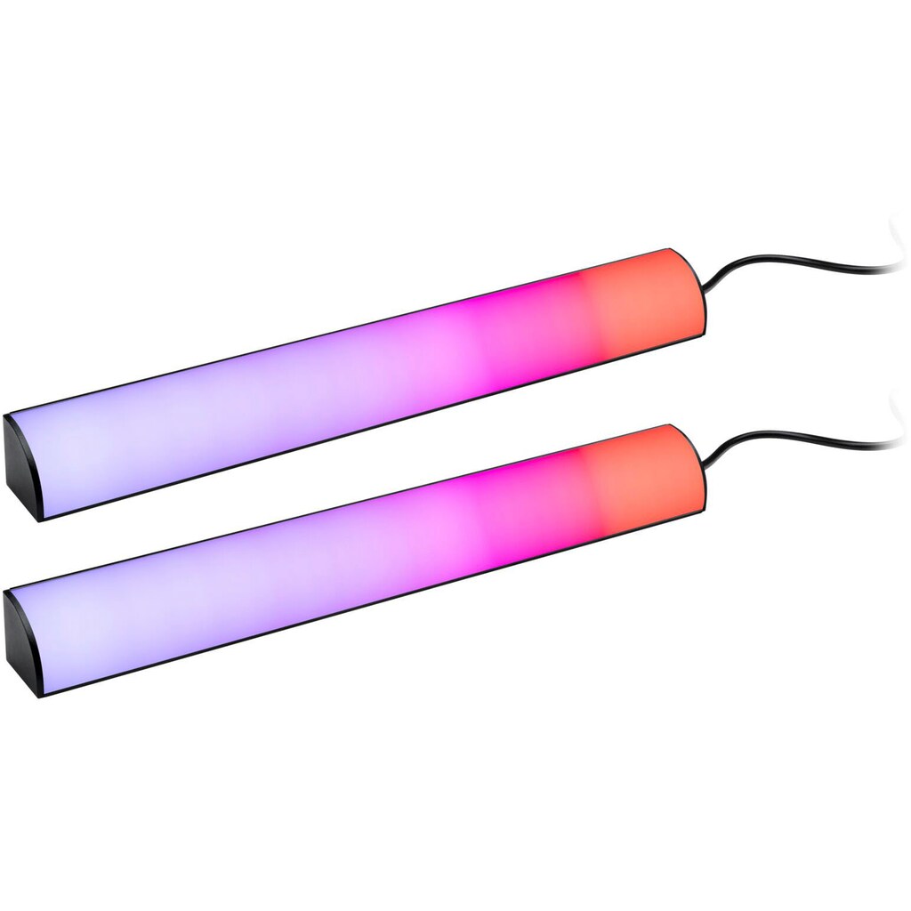 Paulmann LED-Streifen »EntertainLED Lightbar Dynamic Rainbow RGB 30x30mm 2x0,6W 2x24lm«, 2 St.-flammig