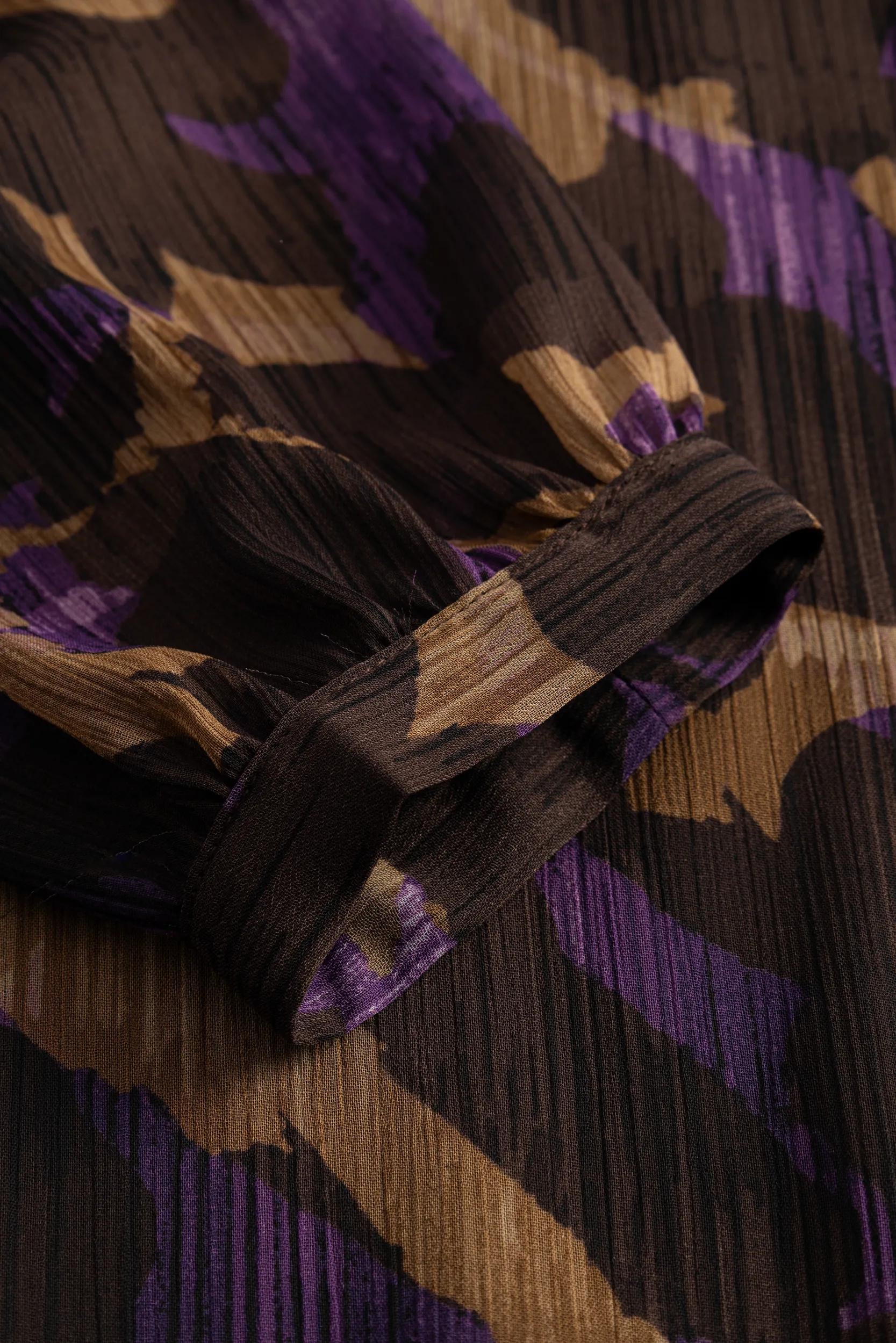 JOOP! Chiffonkleid »Daralina« Allover Print, mit Bindegürtel
