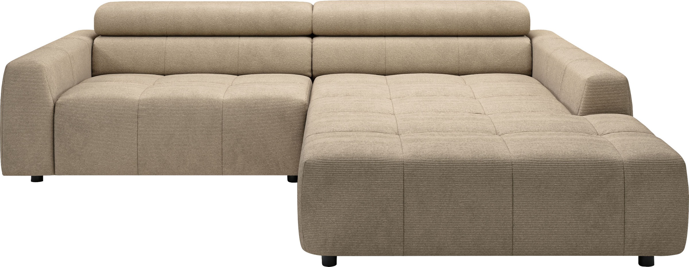 3C Candy Ecksofa "Denver auch mit Cord- und Easy care-Bezug, Kopfteilverste günstig online kaufen