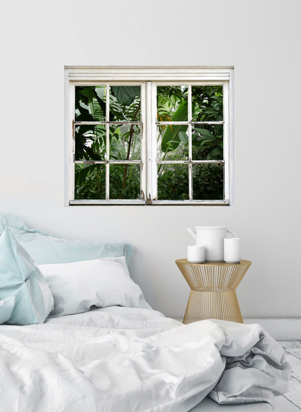 queence Wandsticker »Wald«, Wandsticker, Wandbild, selbstklebend, 3D, Fenster