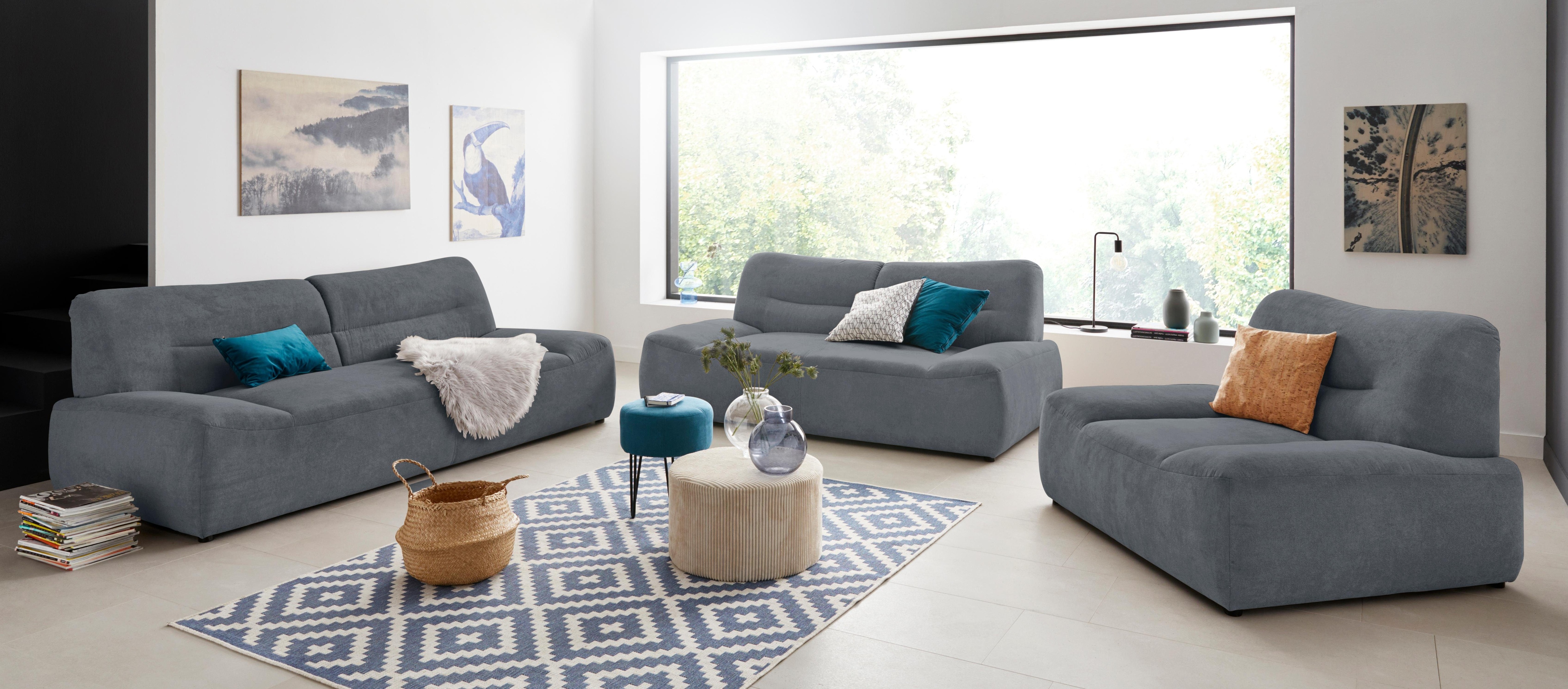 Thumbnail - DOMO collection 2-Sitzer "Cesena modernes Sofa mit flachen Armlehnen, komfortabel", fester Sitzkomfort, frei im Raum ste...