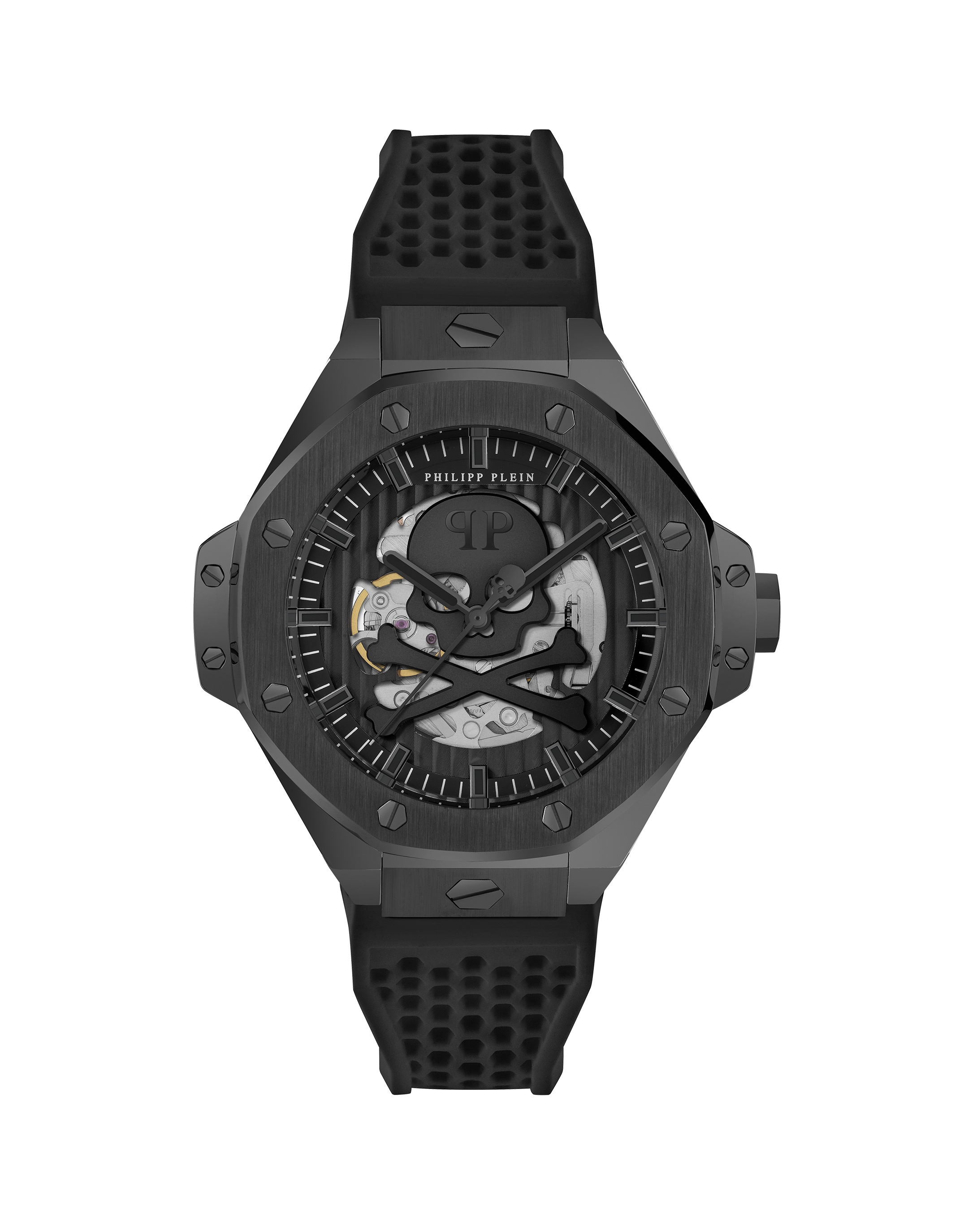 PHILIPP PLEIN Herren Luxusuhr "Skeleton Royal", schwarz, Armbanduhren