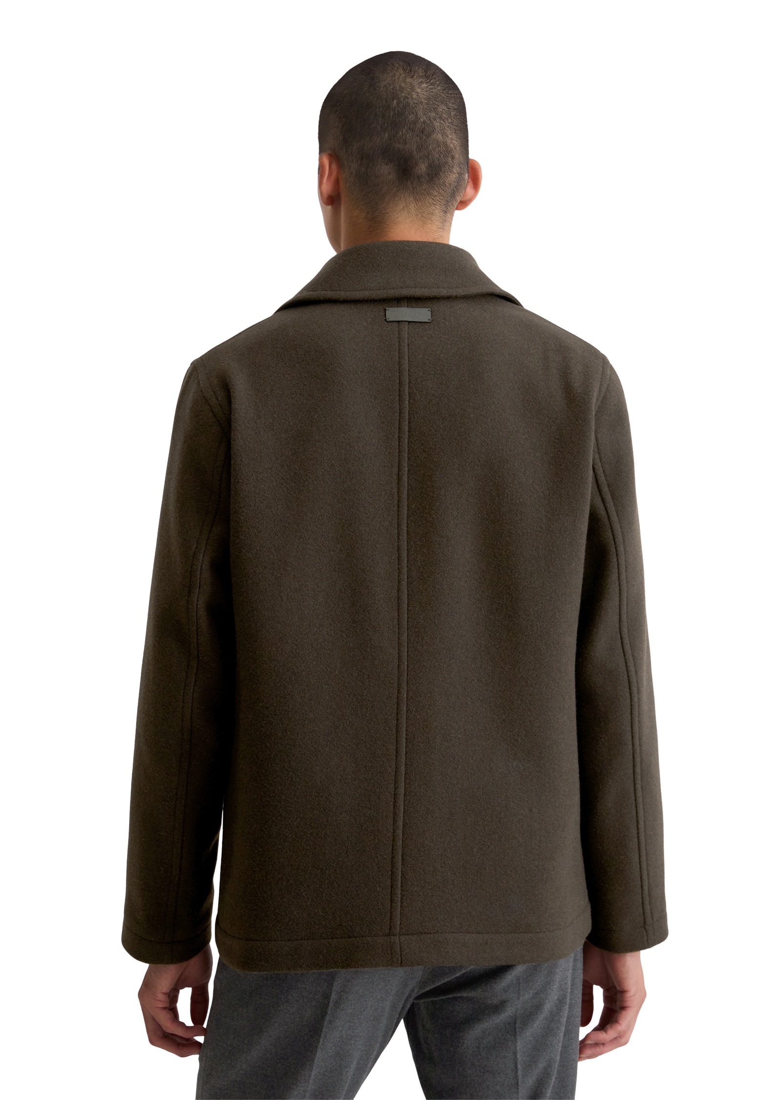 Thumbnail - Marc OPolo Outdoorjacke "aus dichtem Schafwoll-Mix" ohne Kapuze