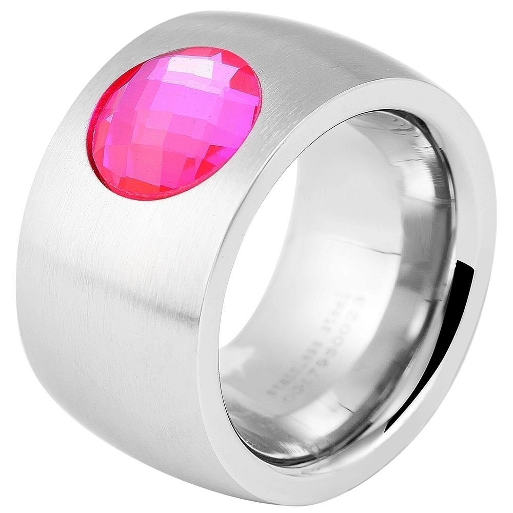 Fingerring ADELIA´S "Damen Ring aus Edelstahl" Gr. 56, silber, Fingerringe, Damen, 56, Edelstahl, Fingerring