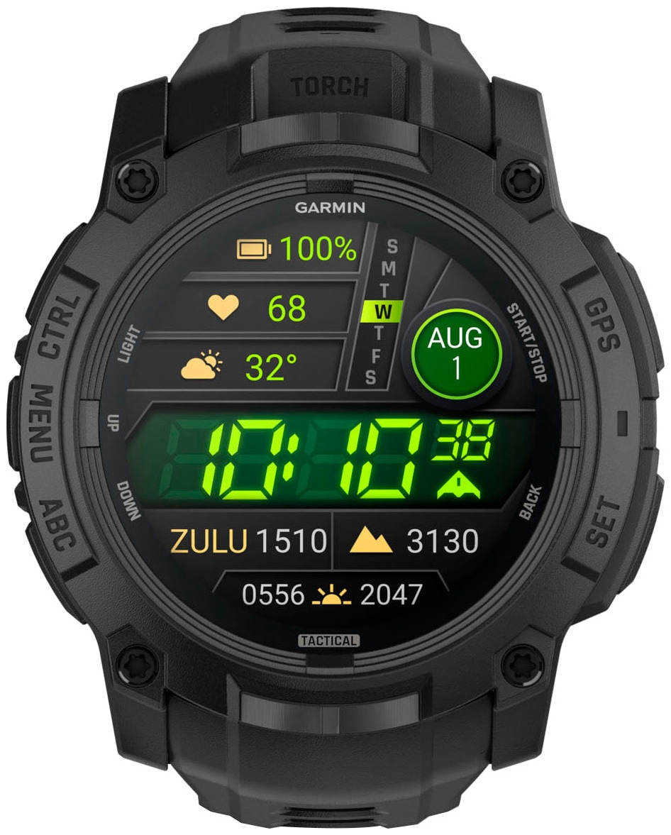 Garmin Smartwatch »Instinct 3 AMOLED 50 mm Tactical Edition«(/ 1,3 ″) Garmin
