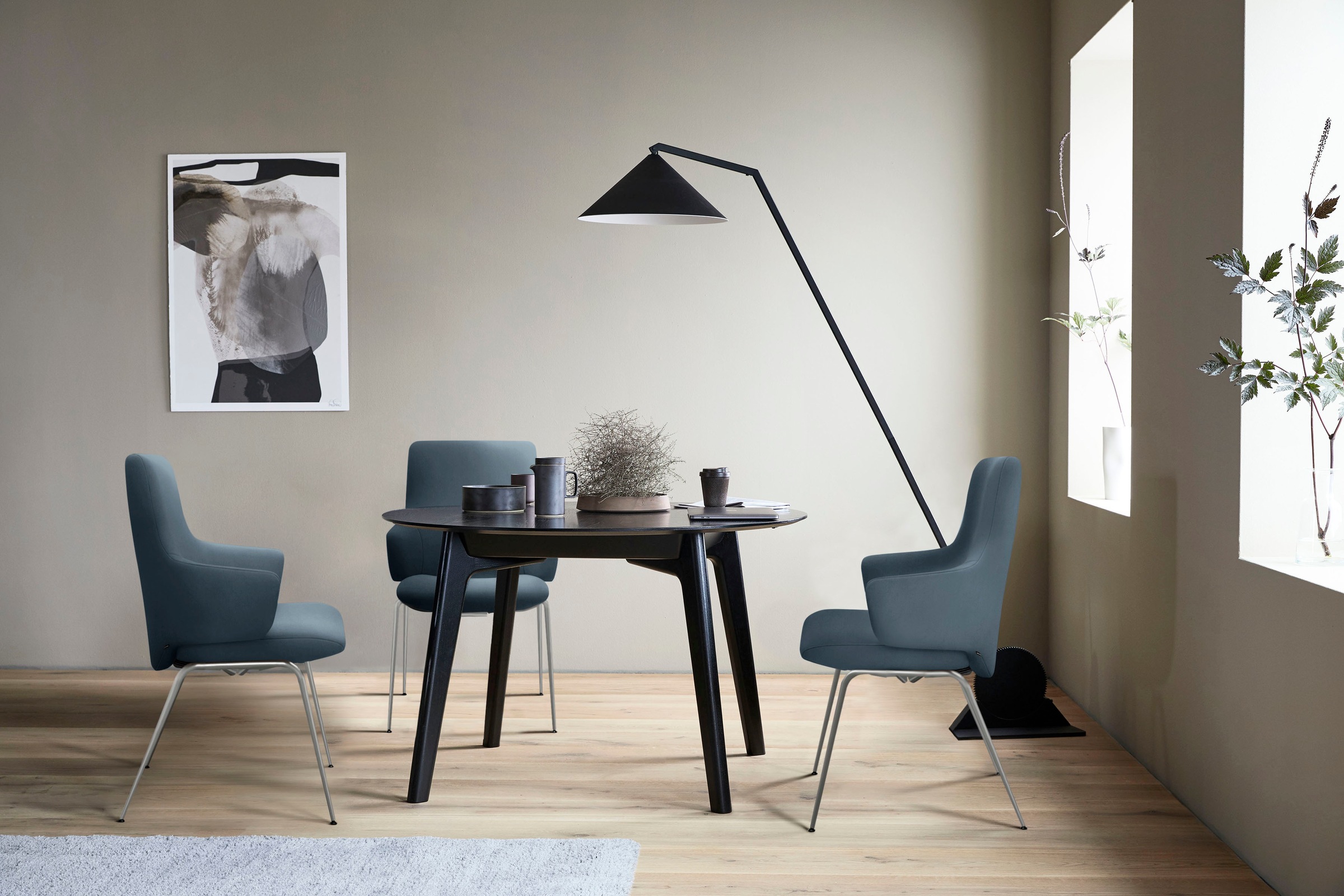Stressless Polsterstuhl "Laurel" () Low Back mit Armlehne, Größe L, mit Beinen aus Stahl in Chrom matt