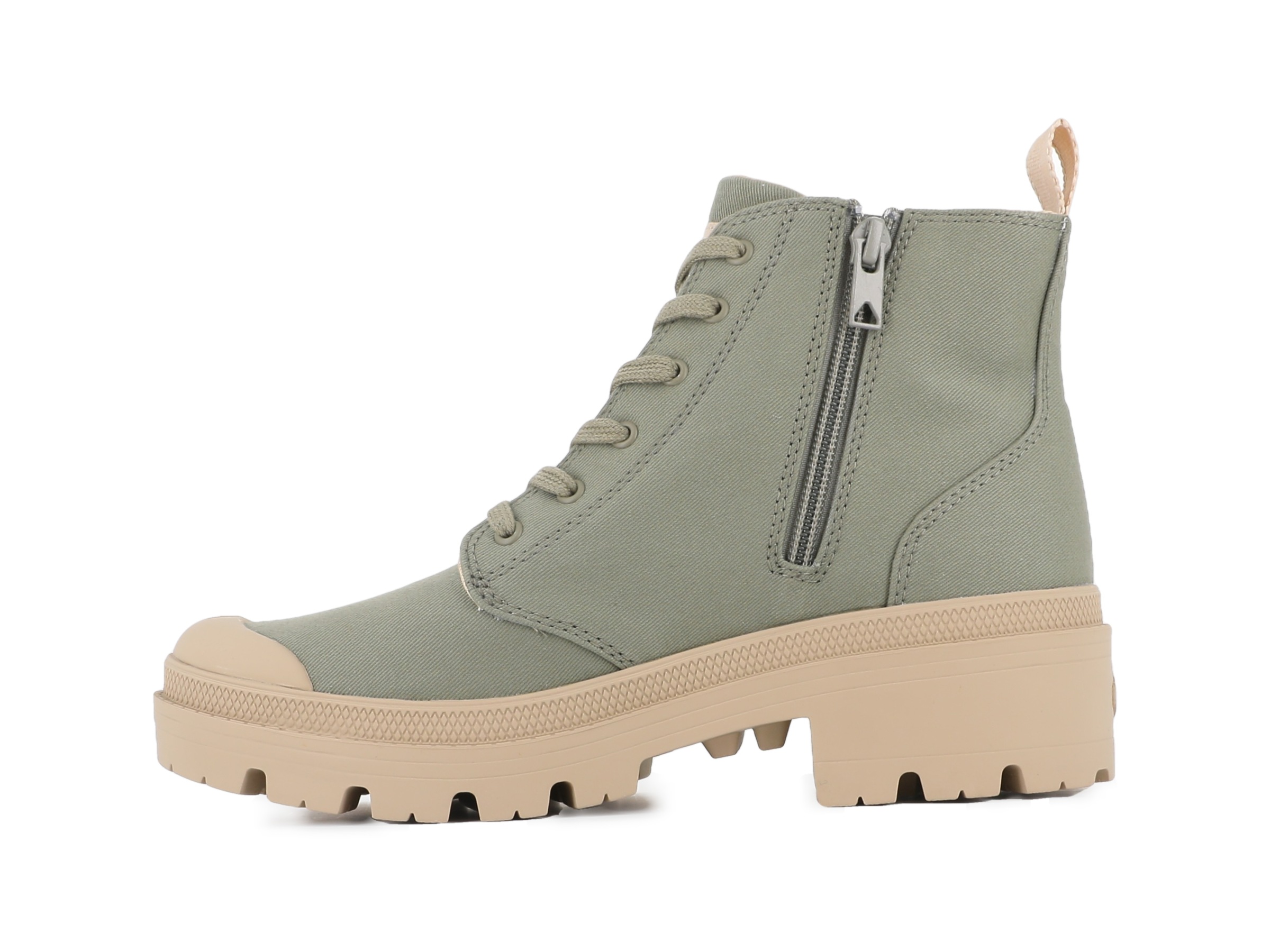 Thumbnail - Palladium Schnürstiefelette "PALLABASE TWILL" Schnürstiefel, Schnürboots aus Canvas mit Reißverschluss