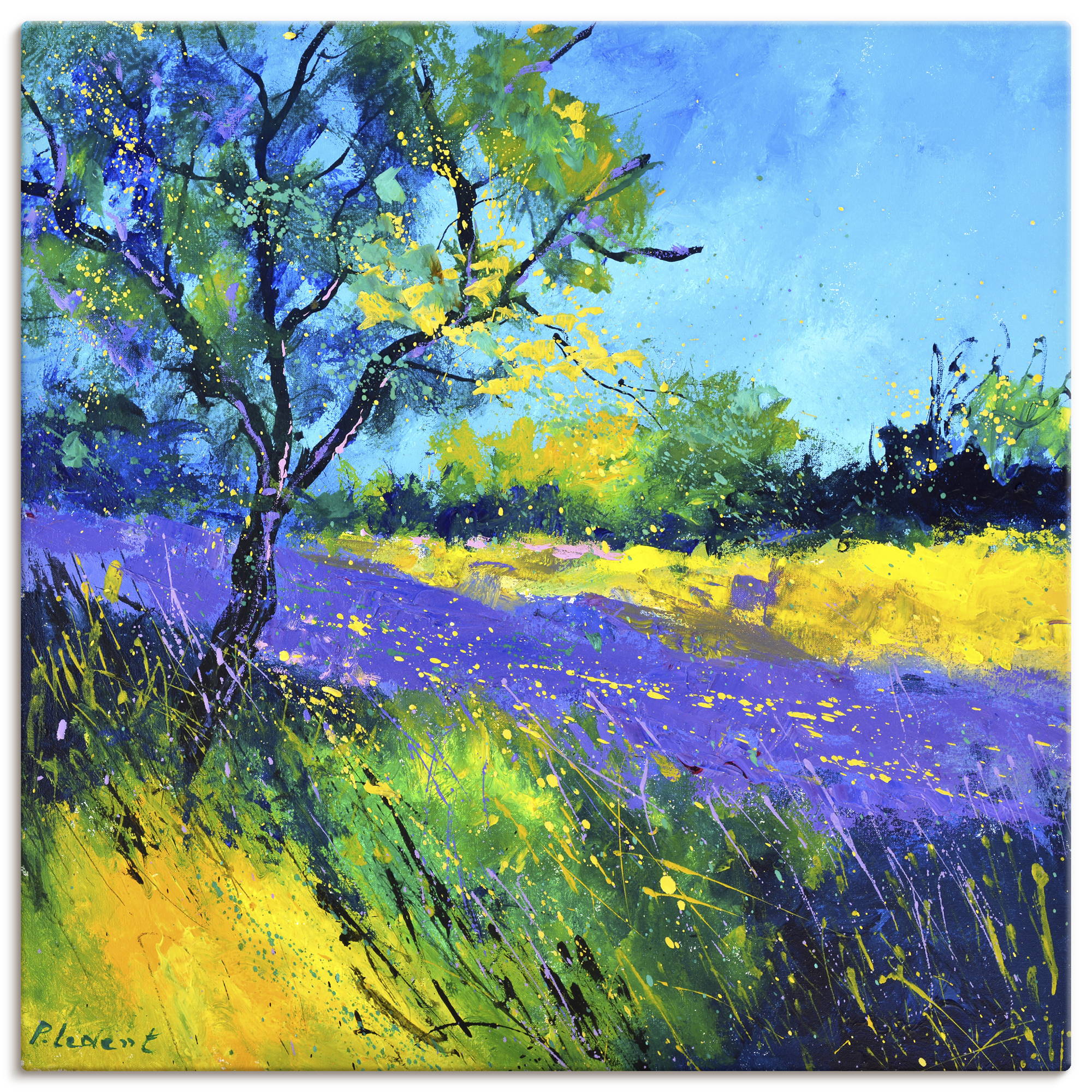 Artland "Lavender field" Wiesen & Baumbilder 1 Stk. tlg. als Alubild, Leinwandbild, Poster, Wandaufkleber in verschied. Größen