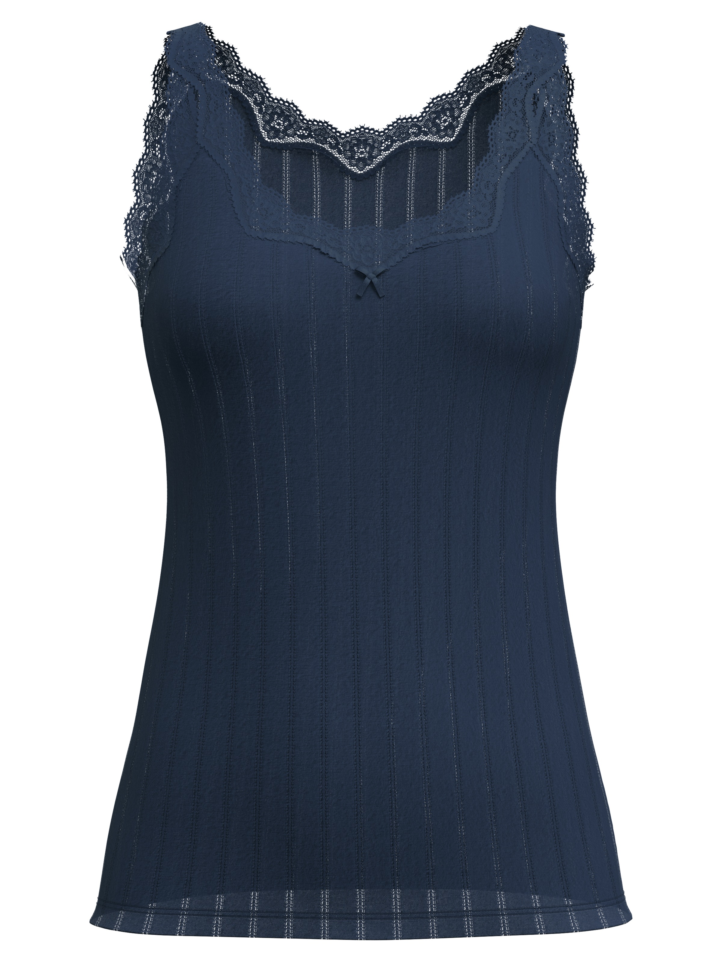 CALIDA Tanktop "Etude Toujours", zarte Spitze, Nadelstreifen-Design, Cotton günstig online kaufen