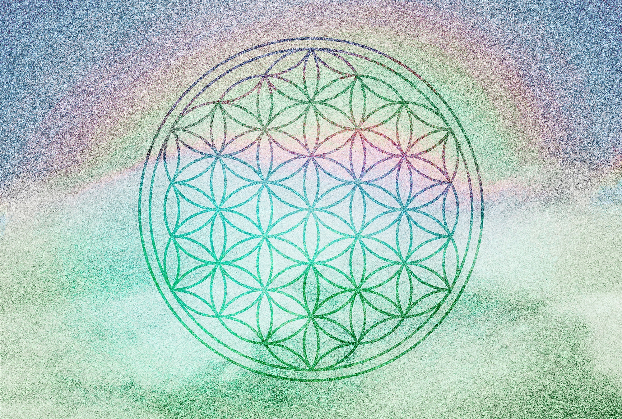 Architects Paper 1100000002199 "Atelier 47 Flower of Life 2" orientalisch glatt Vlies, Wand, Schräge, Decke