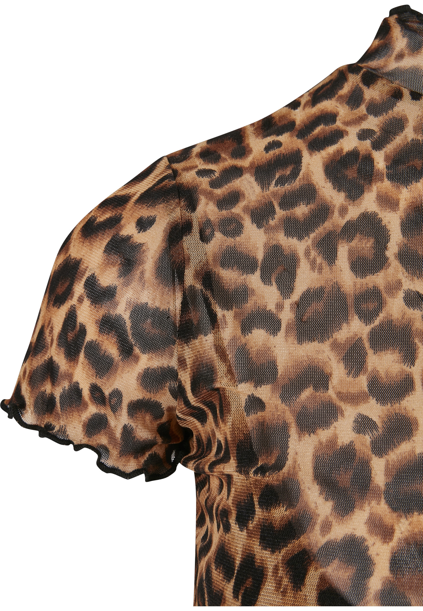 URBAN CLASSICS Shirtkleid »Urban Classics Damen Ladies Mesh Double Layer Dress« 1 Stk. tlg.